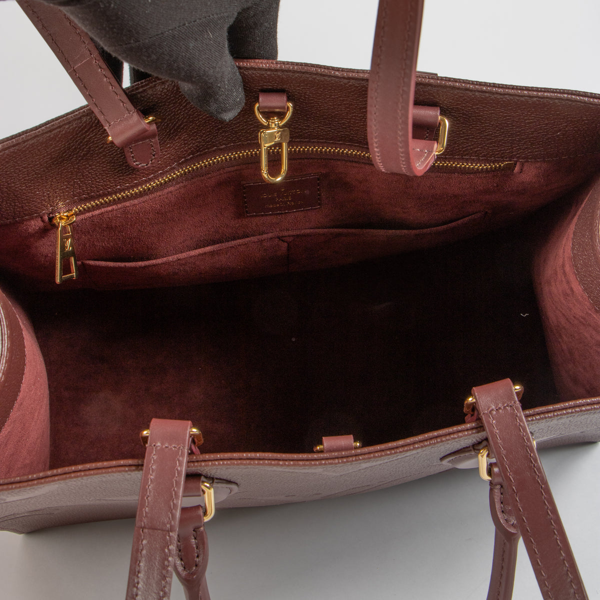 Louis Vuitton Wine Monogram Empreinte Onthego MM Bag