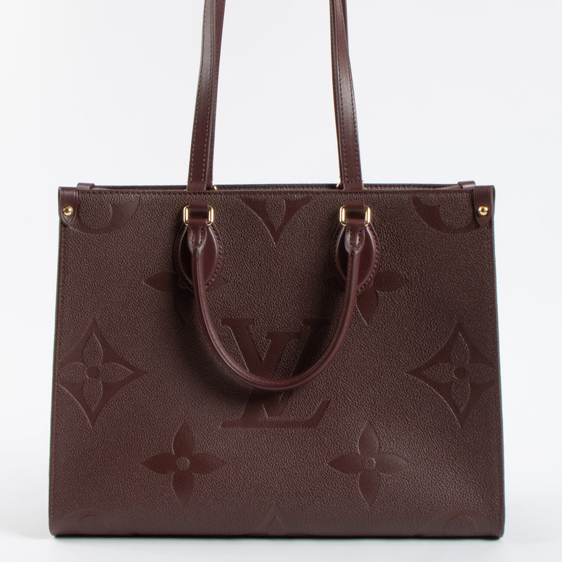 Louis Vuitton Wine Monogram Empreinte Onthego MM Bag