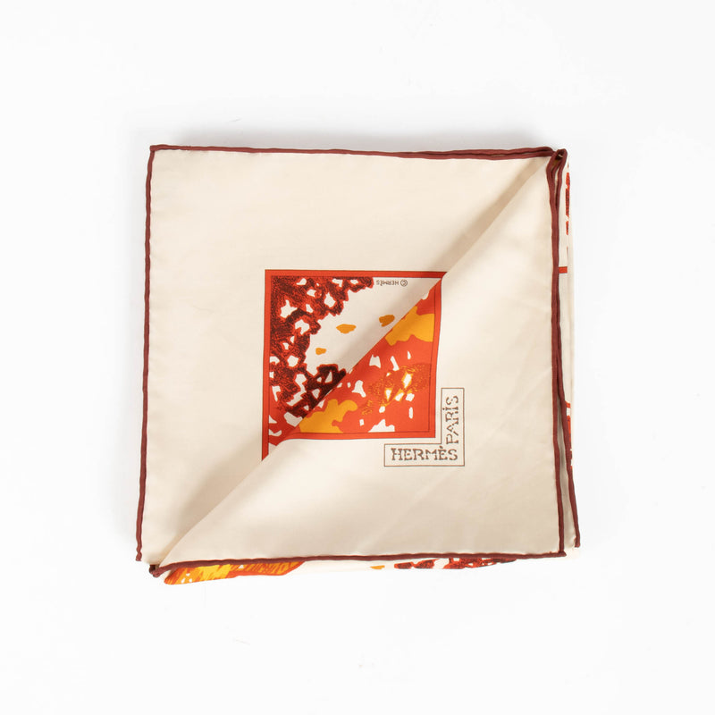 Hermès Carre de Soie 90 Trois Feuilles