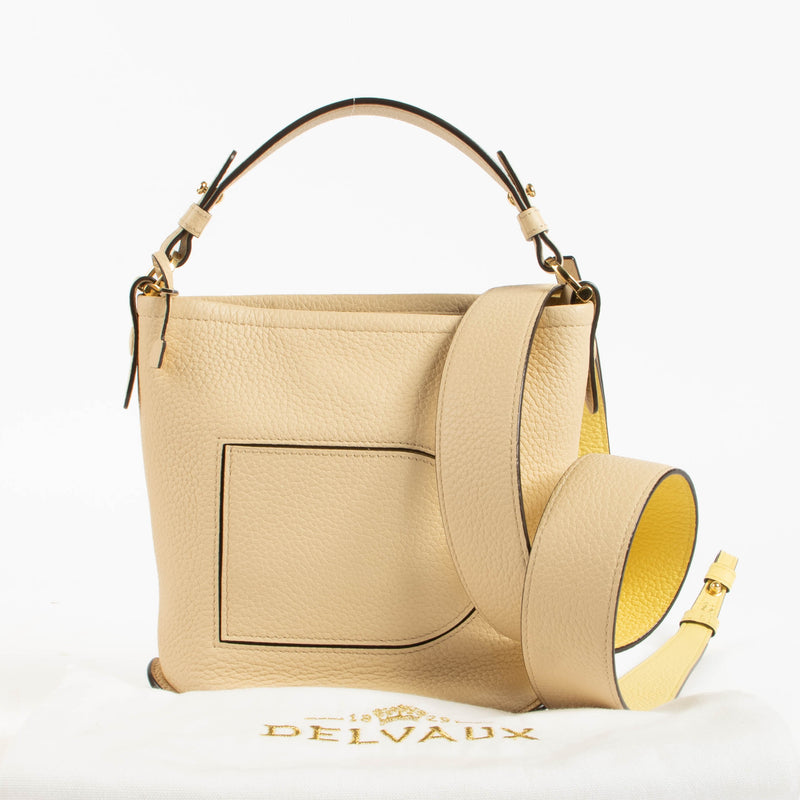 Delvaux Beige Pin Mini Bucket Bag
