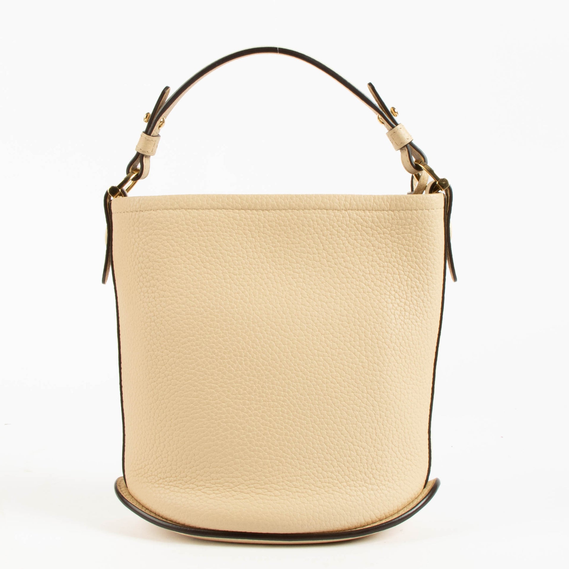 Delvaux Beige Pin Mini Bucket Bag