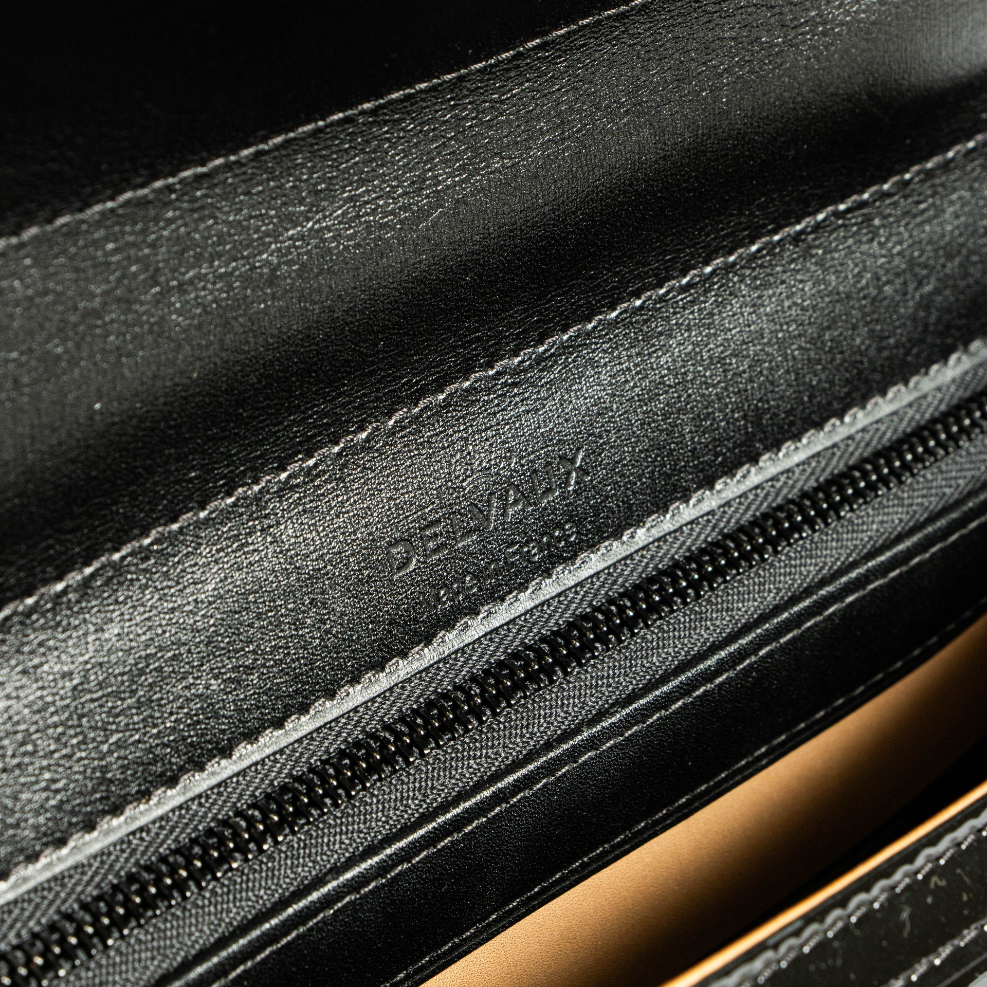 Delvaux Black Toile de Cuir Brillant MM Bag