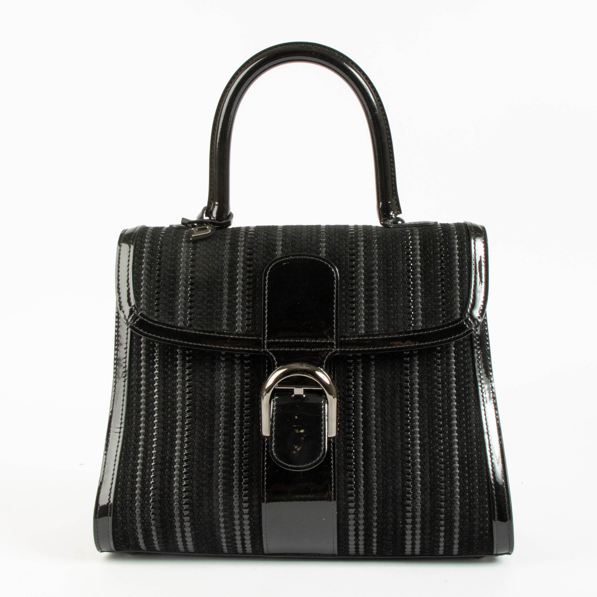 Delvaux Black Toile de Cuir Brillant MM Bag
