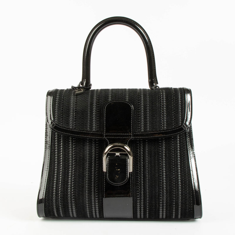 Delvaux Black Toile de Cuir Brillant MM Bag
