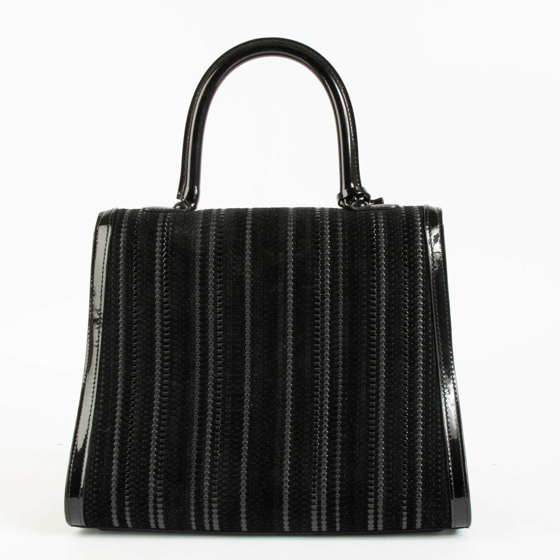 Delvaux Black Toile de Cuir Brillant MM Bag