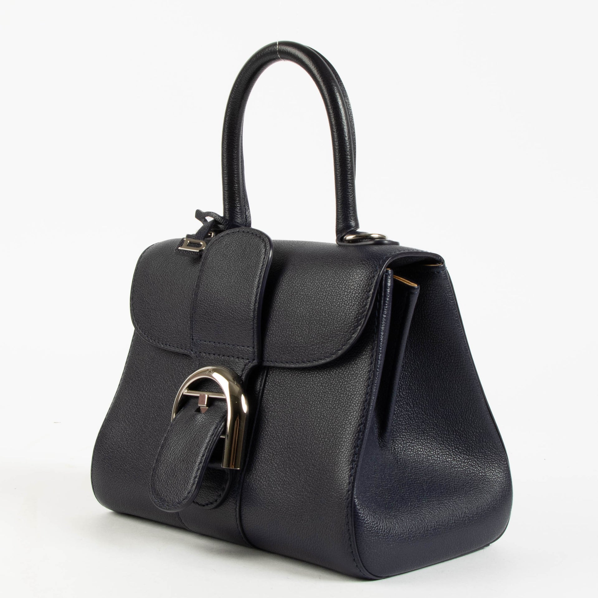 Delvaux Navy Rodeo Calf Brillant Mini Bag