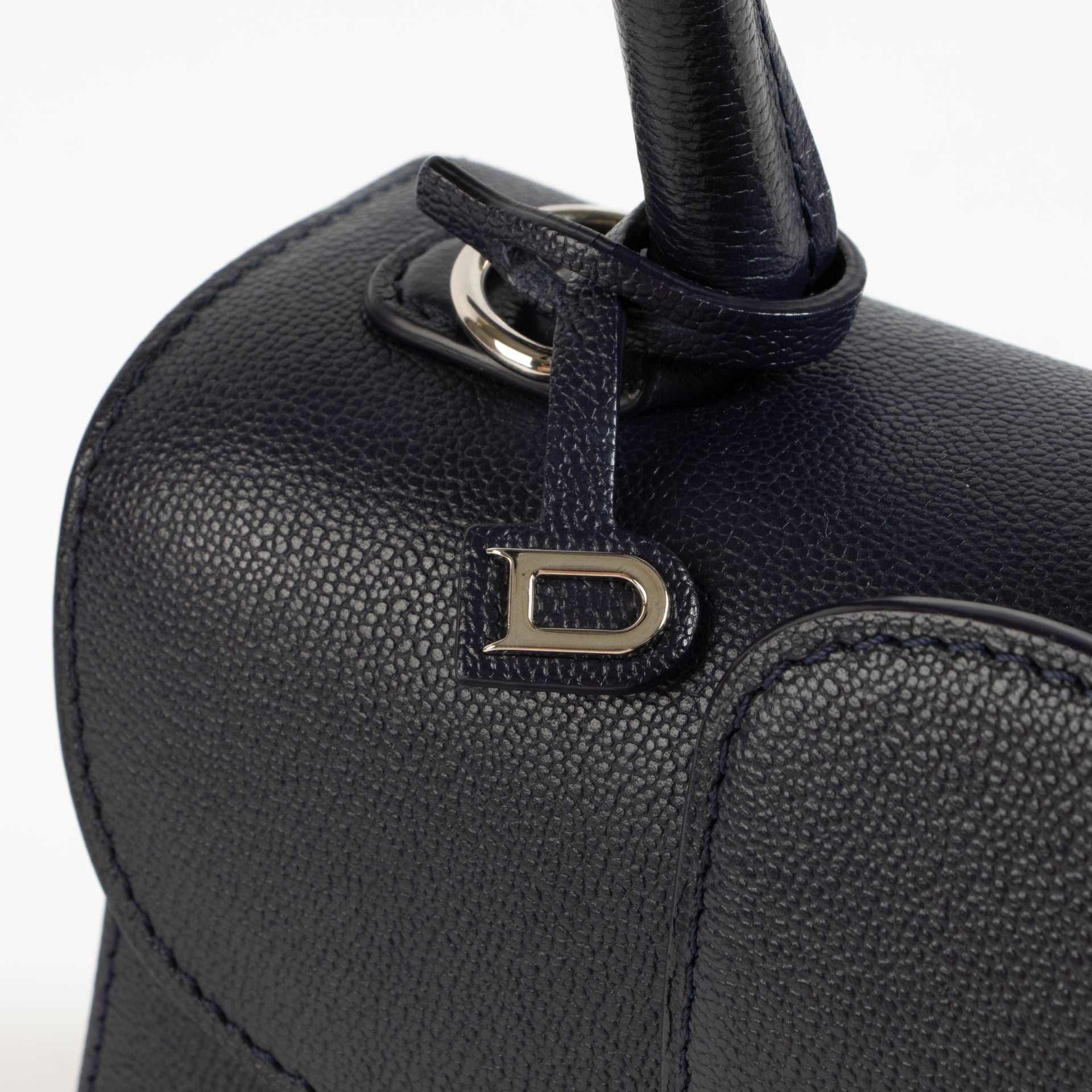 Delvaux Navy Rodeo Calf Brillant Mini Bag