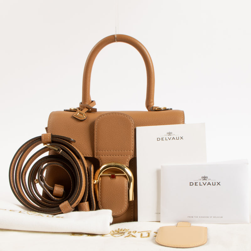 Shop this authentic luxury Delvaux Vegetal Rodeo Calf Brillant Mini Bag Pre-Loved on Labellov.com