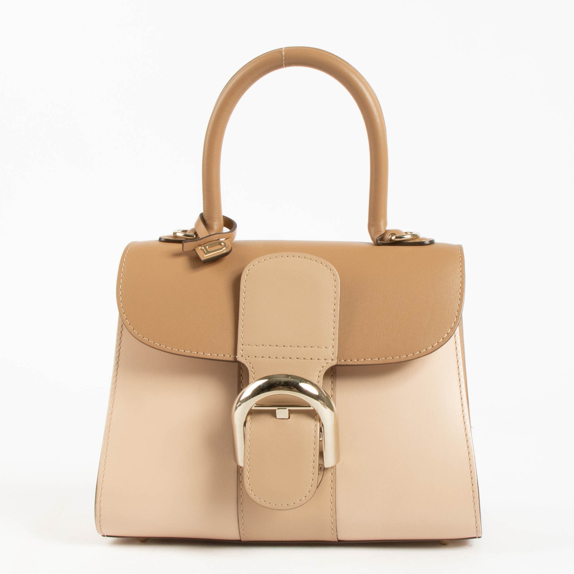 Delvaux Nude Camaieux Box Calf Brillant Mini