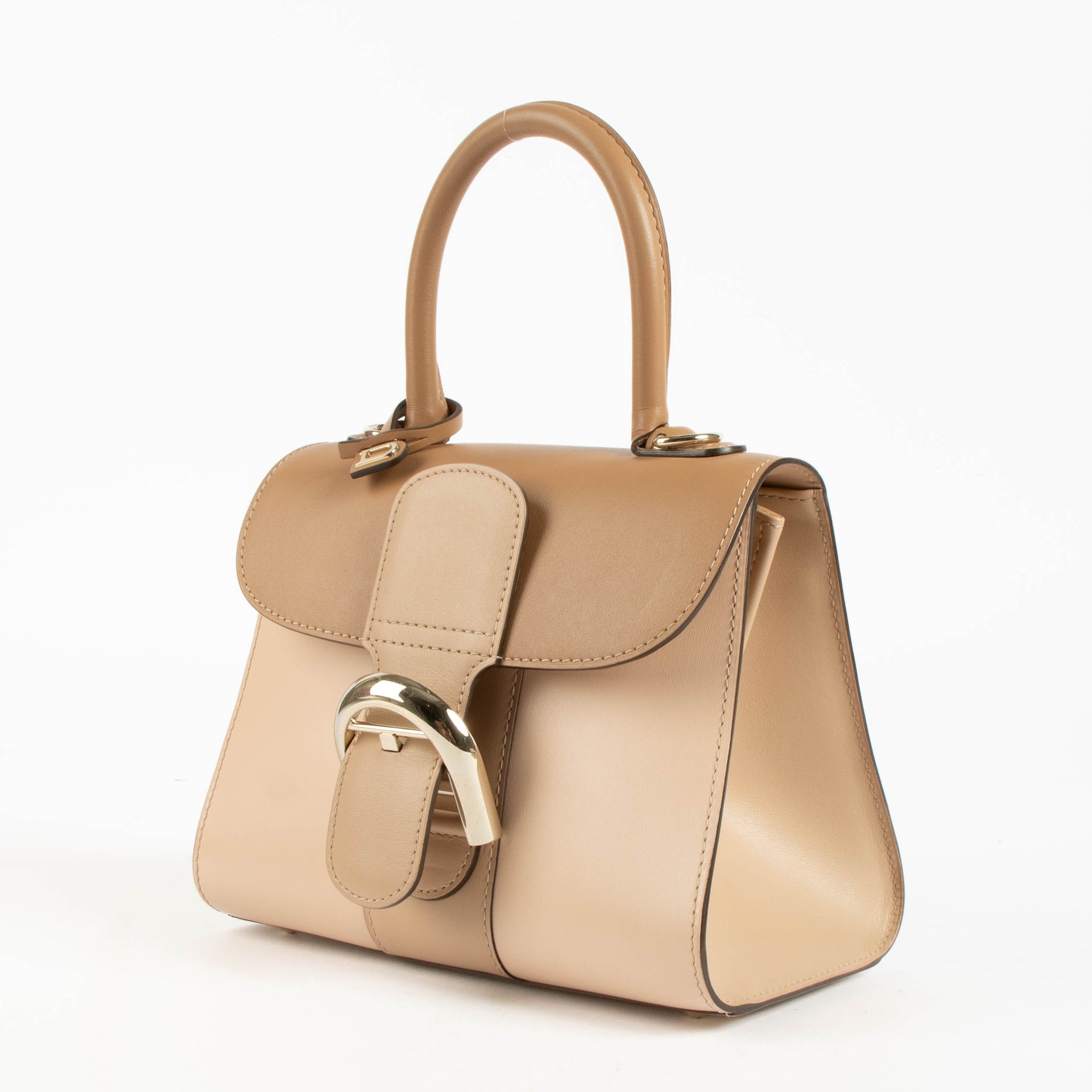 Delvaux Nude Camaieux Box Calf Brillant Mini