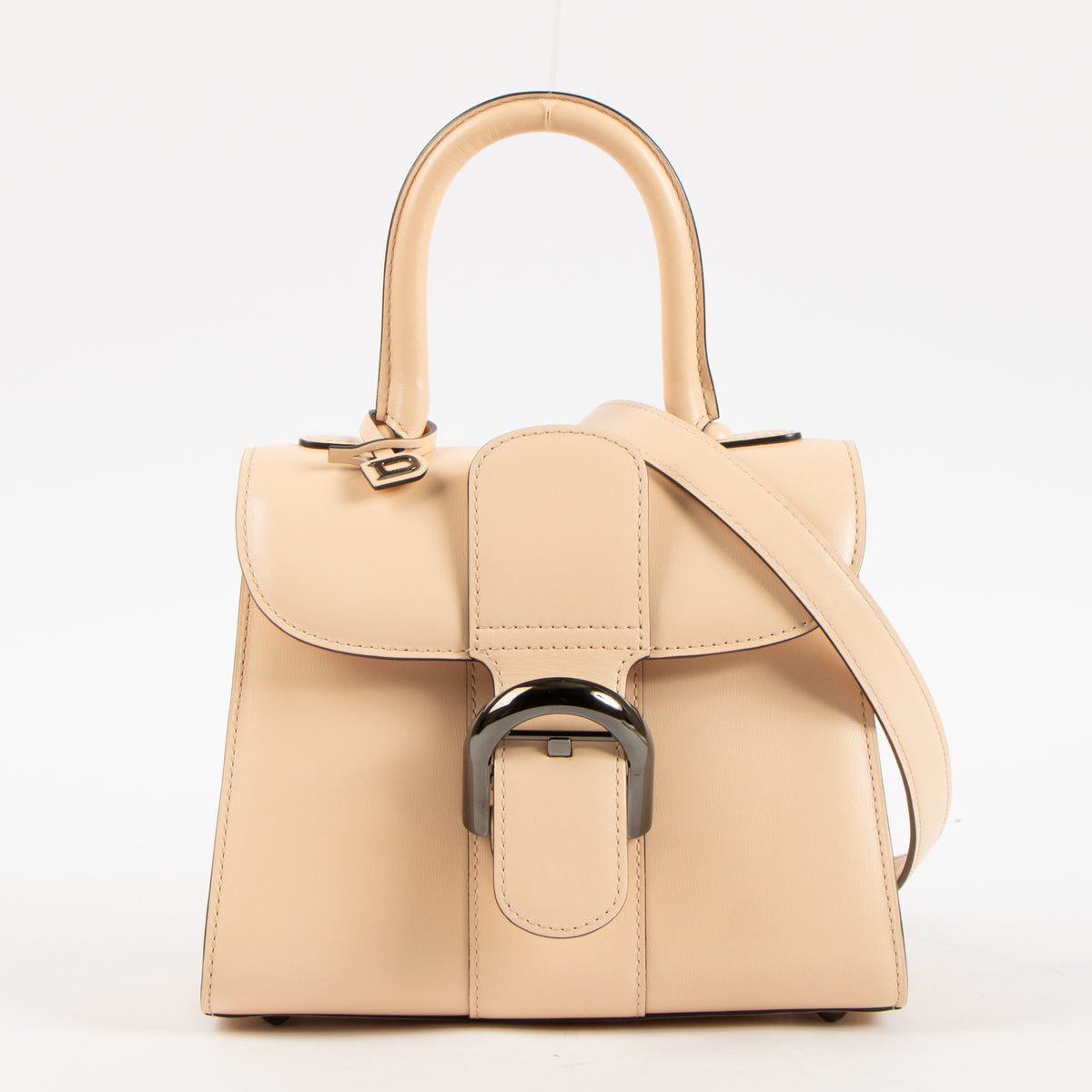 Delvaux Nude Box Calf Brillant Mini Bag