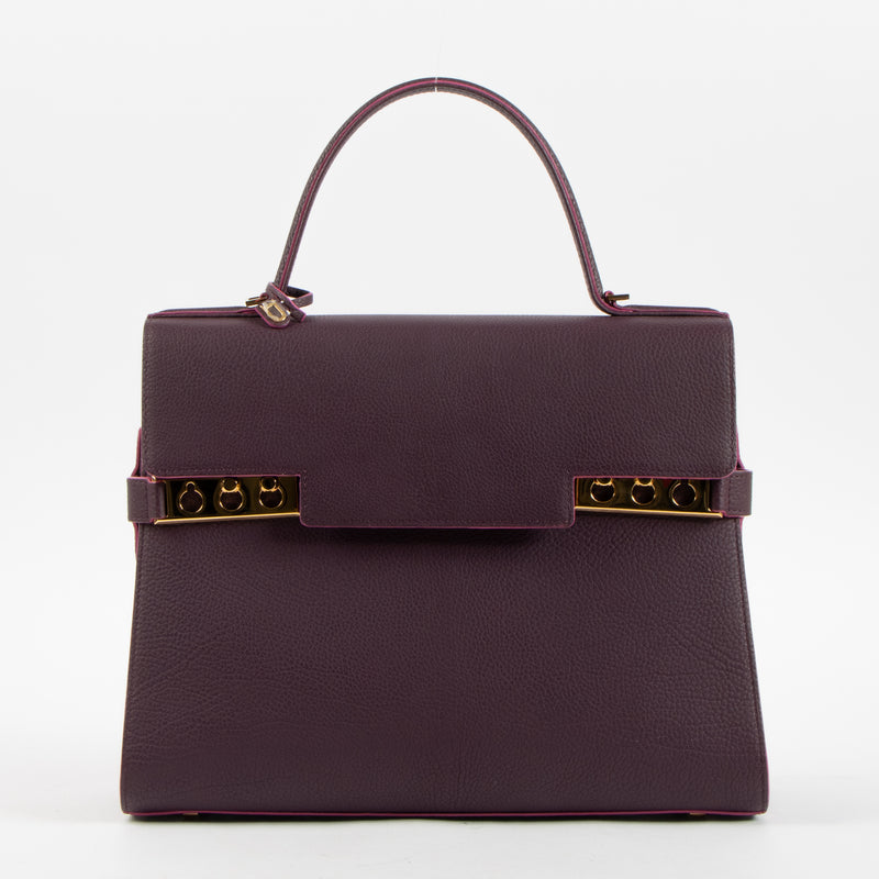 Delvaux Prune Crispy Calf Tempête GM Bag