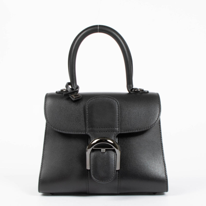 Delvaux All Black Box Calf Brillant Mini Bag