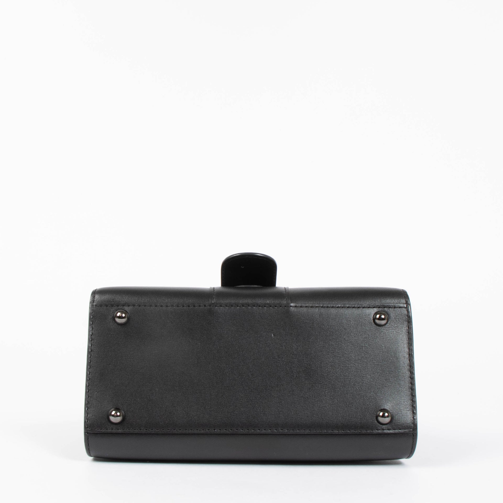 Delvaux All Black Box Calf Brillant Mini Bag