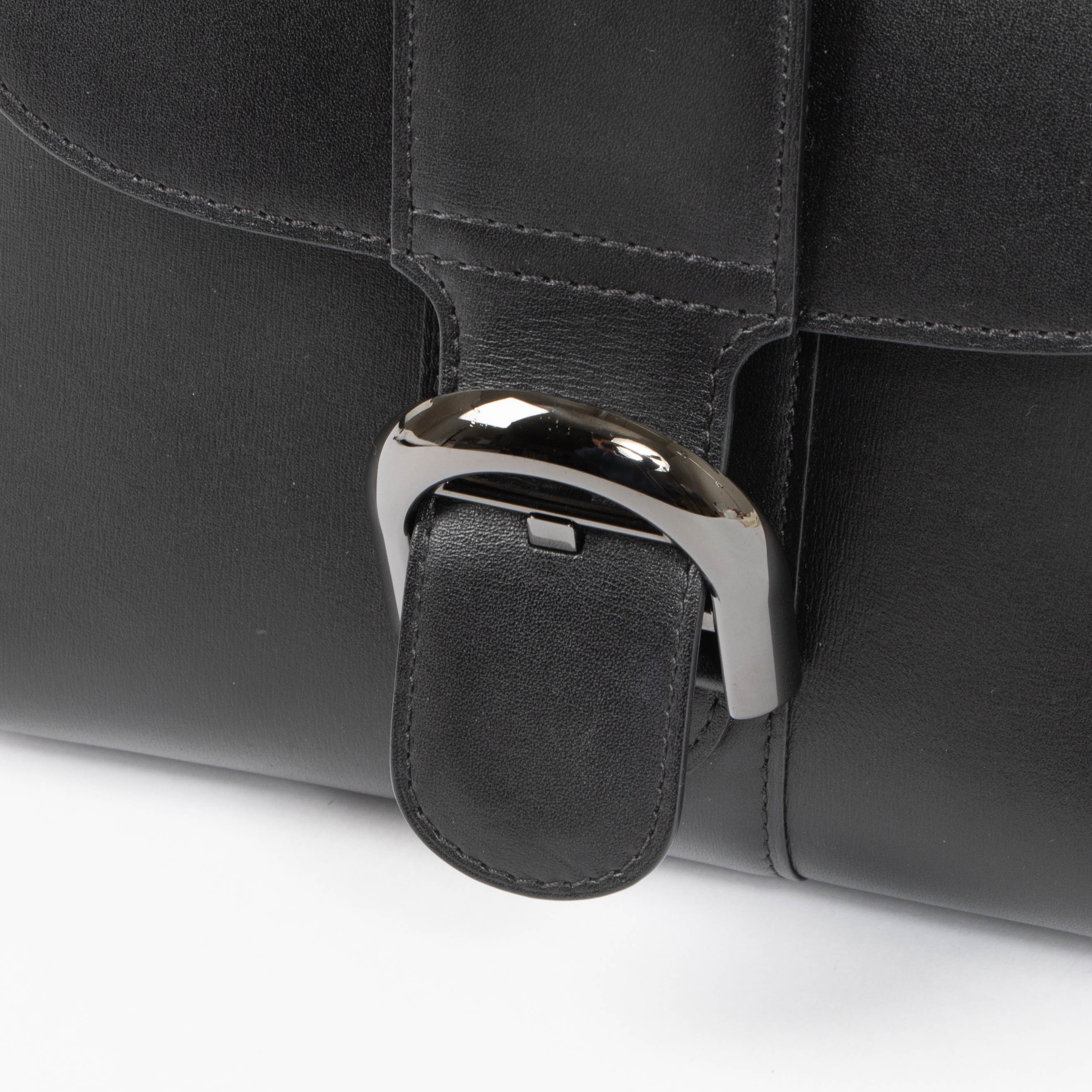 Delvaux All Black Box Calf Brillant Mini Bag – Labellov