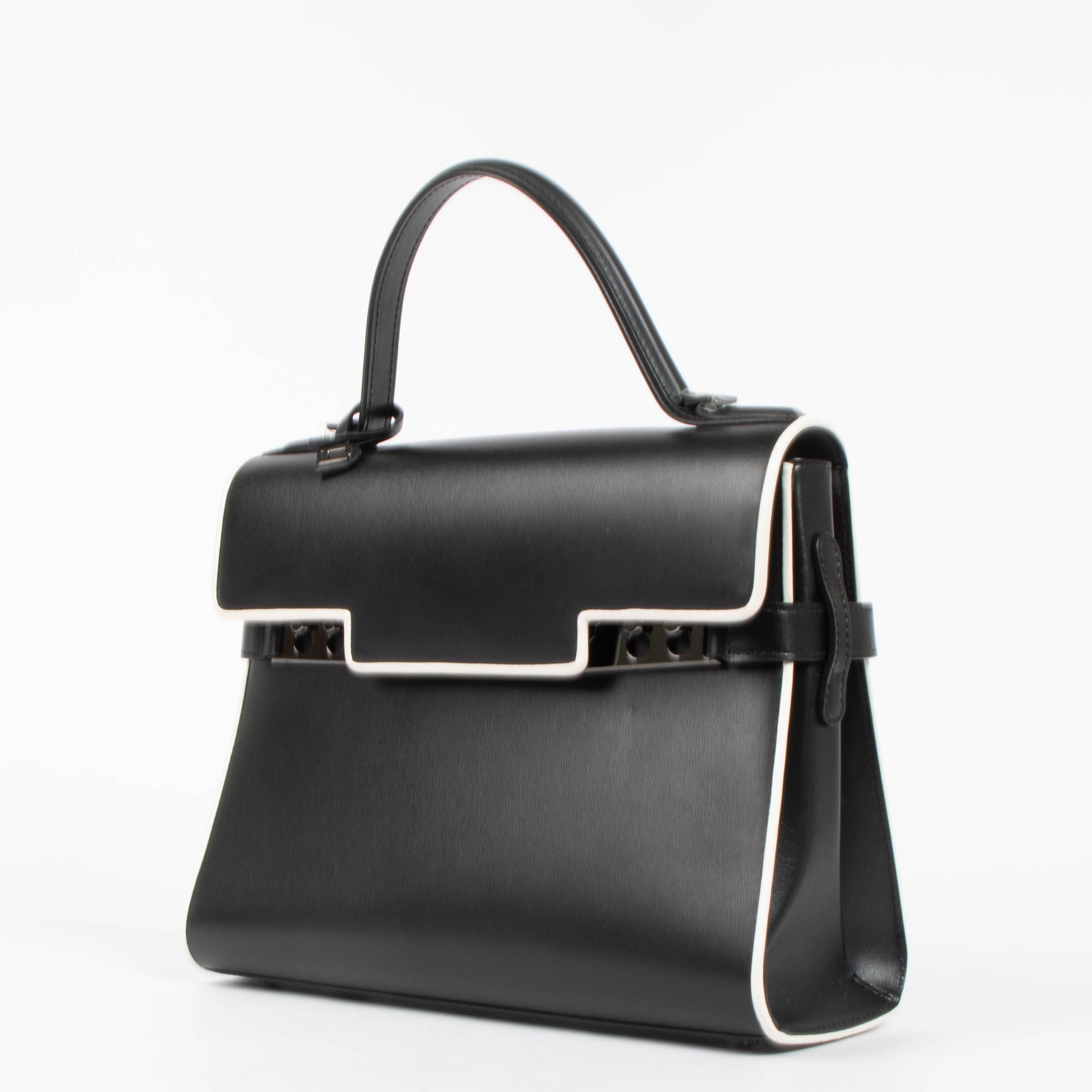 Delvaux Black/Ivory Tempête MM Illusion