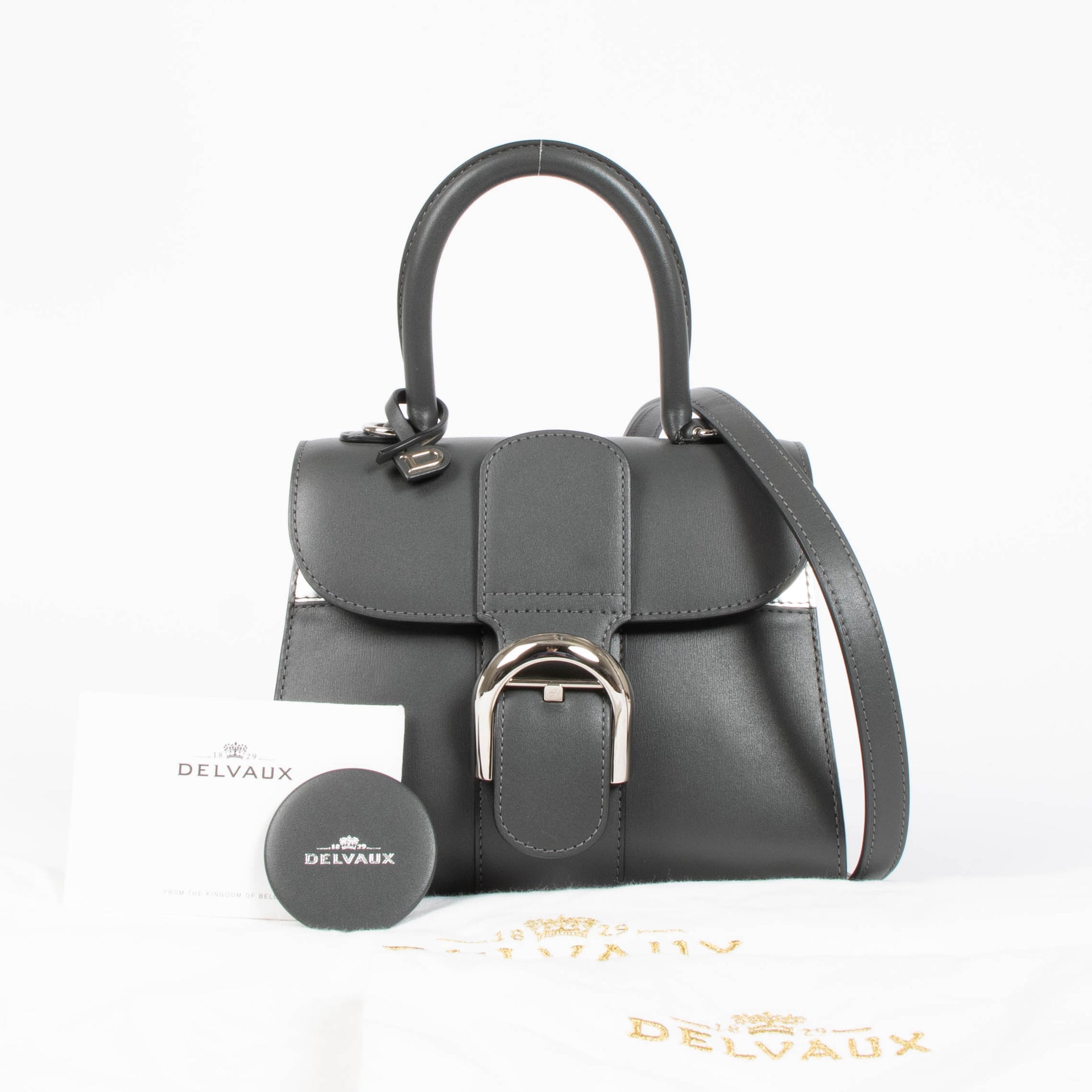 Delvaux Smoke Box Calf Brillant Mini Mirage