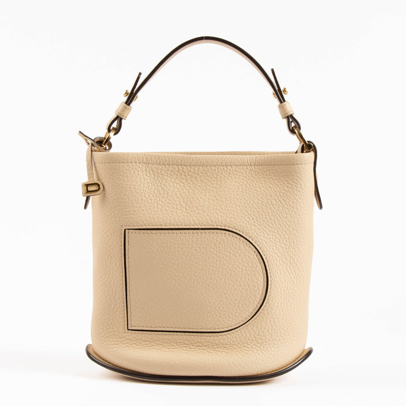 Delvaux Beige Pin Mini Bucket Bag