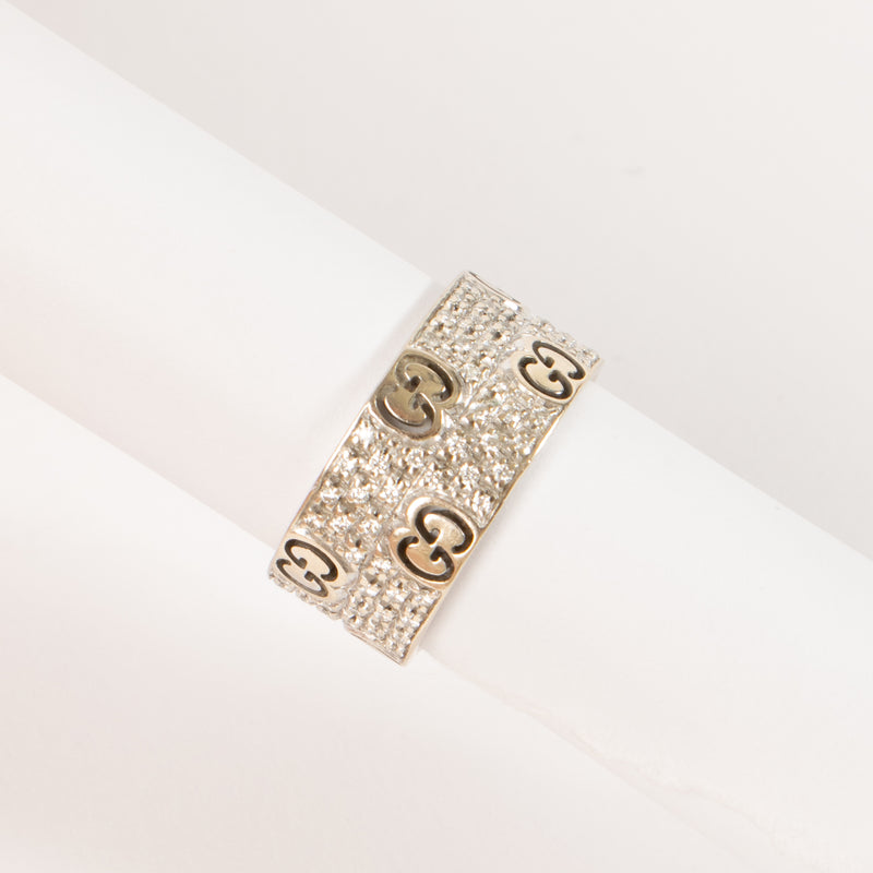 Gucci 18K White Gold Diamond Icon Stardust Ring