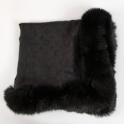 Shop the authentic Louis Vuitton Black Fox Fur Trimmed Monogram Shawl second hand on  Labellov.com!