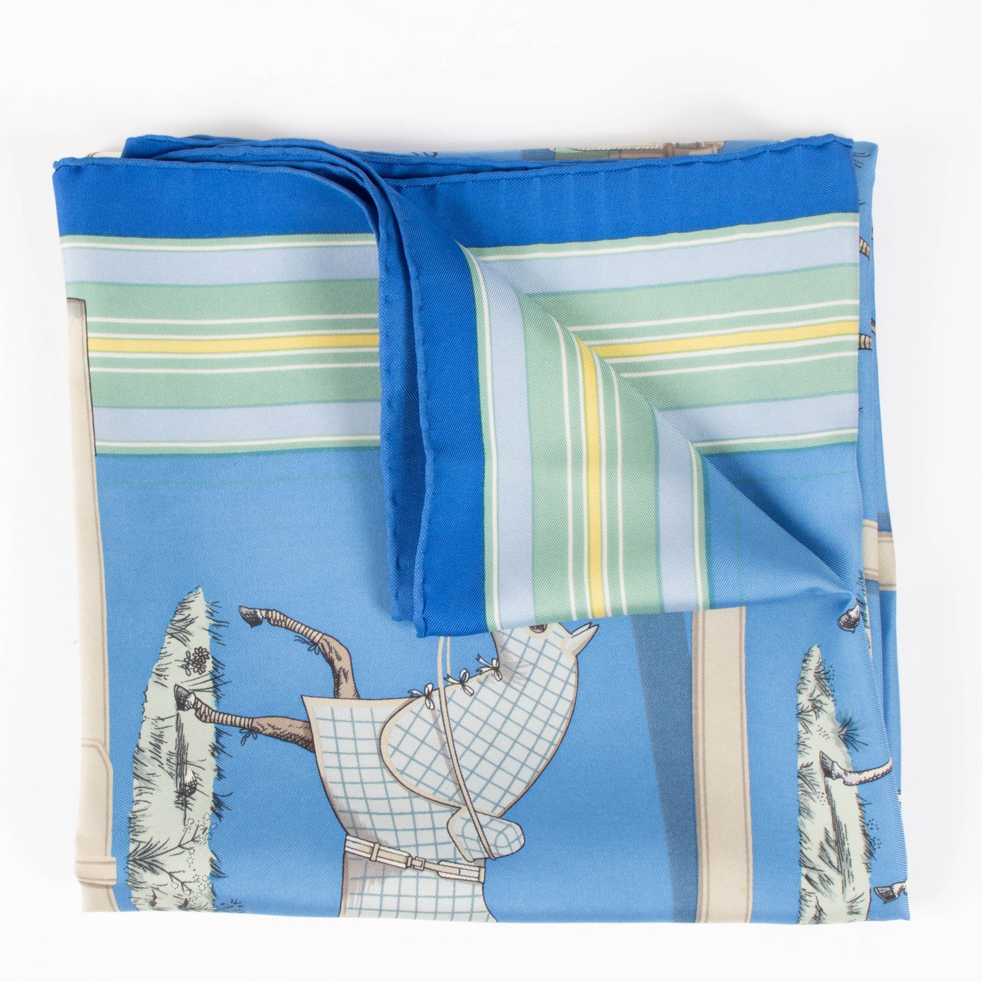 Hermes L'Ecurie Carre de Soie 90 Scarf