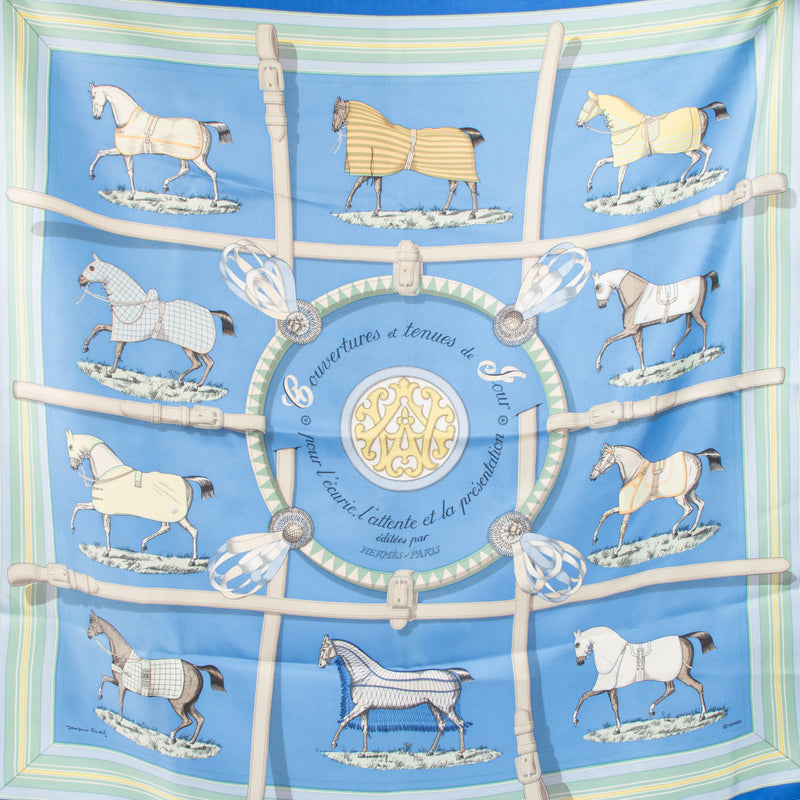 Hermes L'Ecurie Carre de Soie 90 Scarf