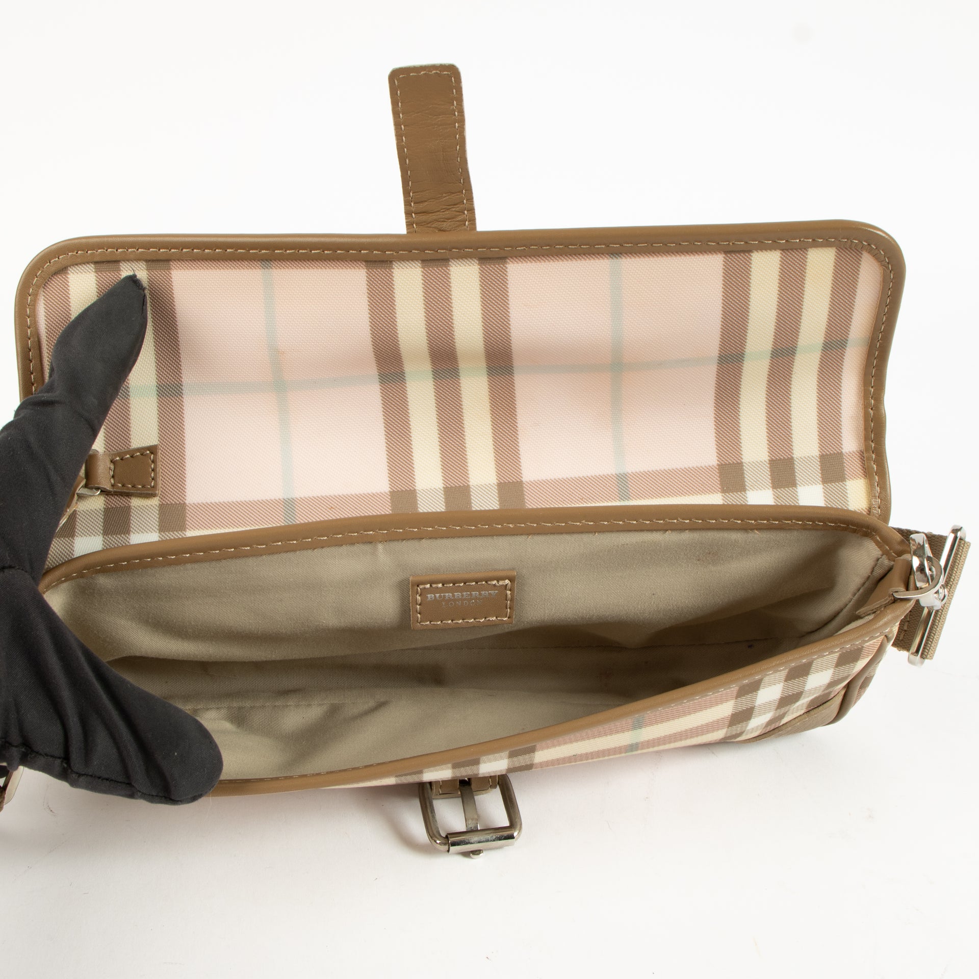 Burberry Check Baguette Bag