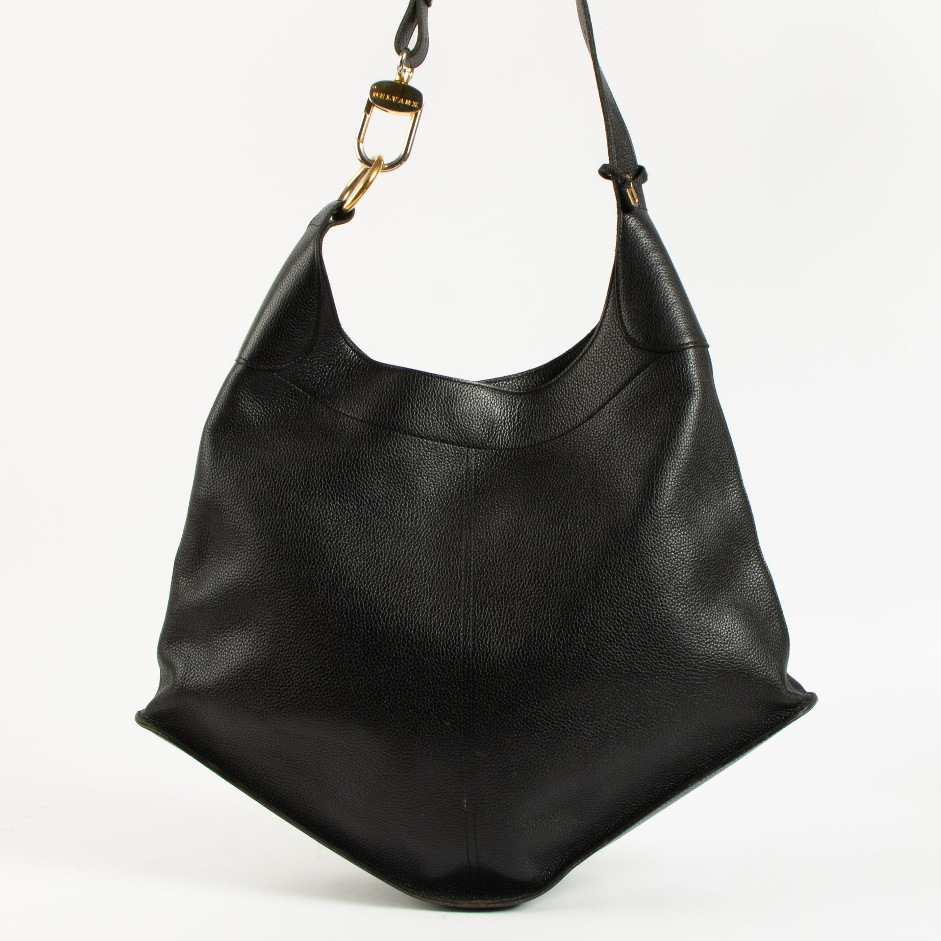 Delvaux Black Leather Satan Bag