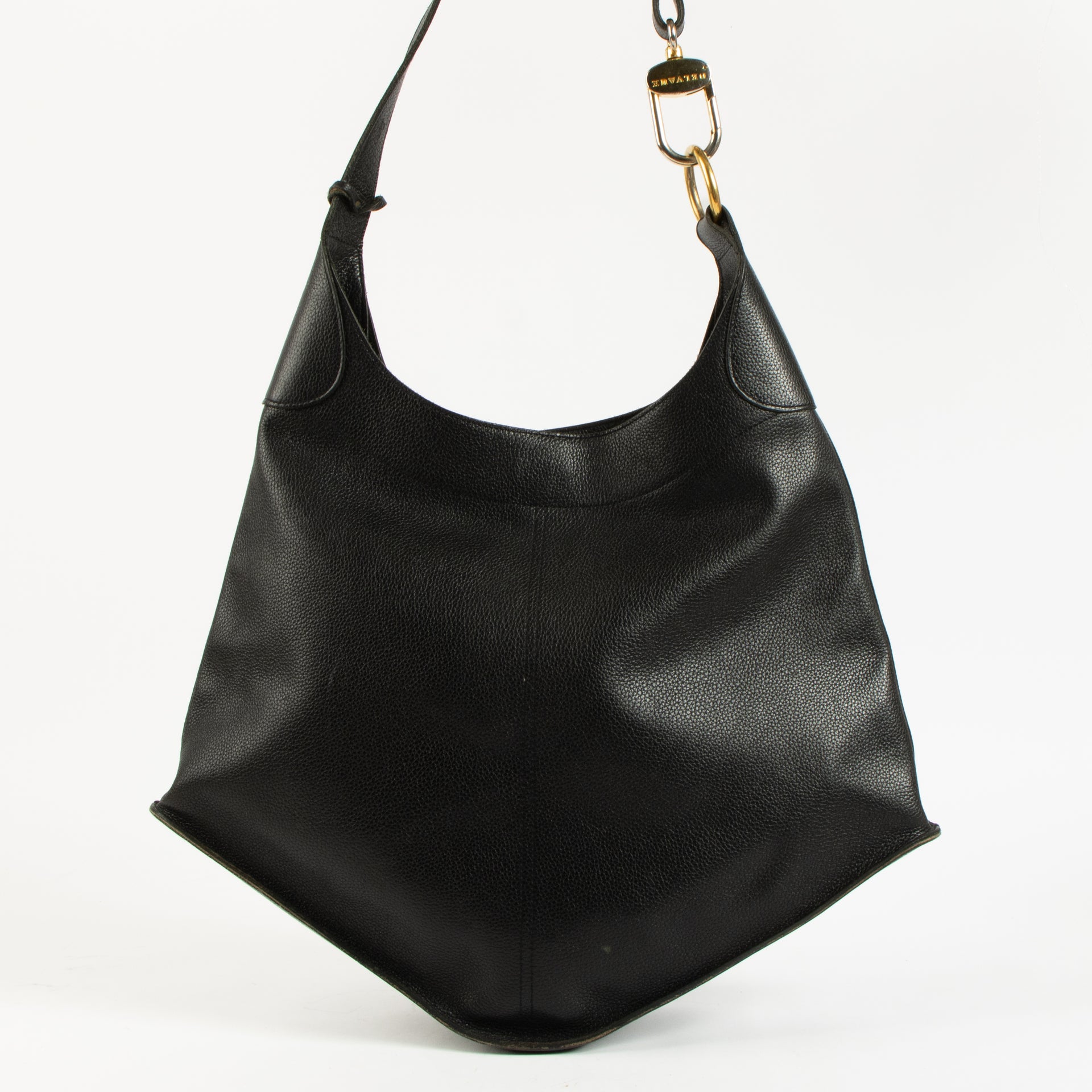 Delvaux Black Leather Satan Bag