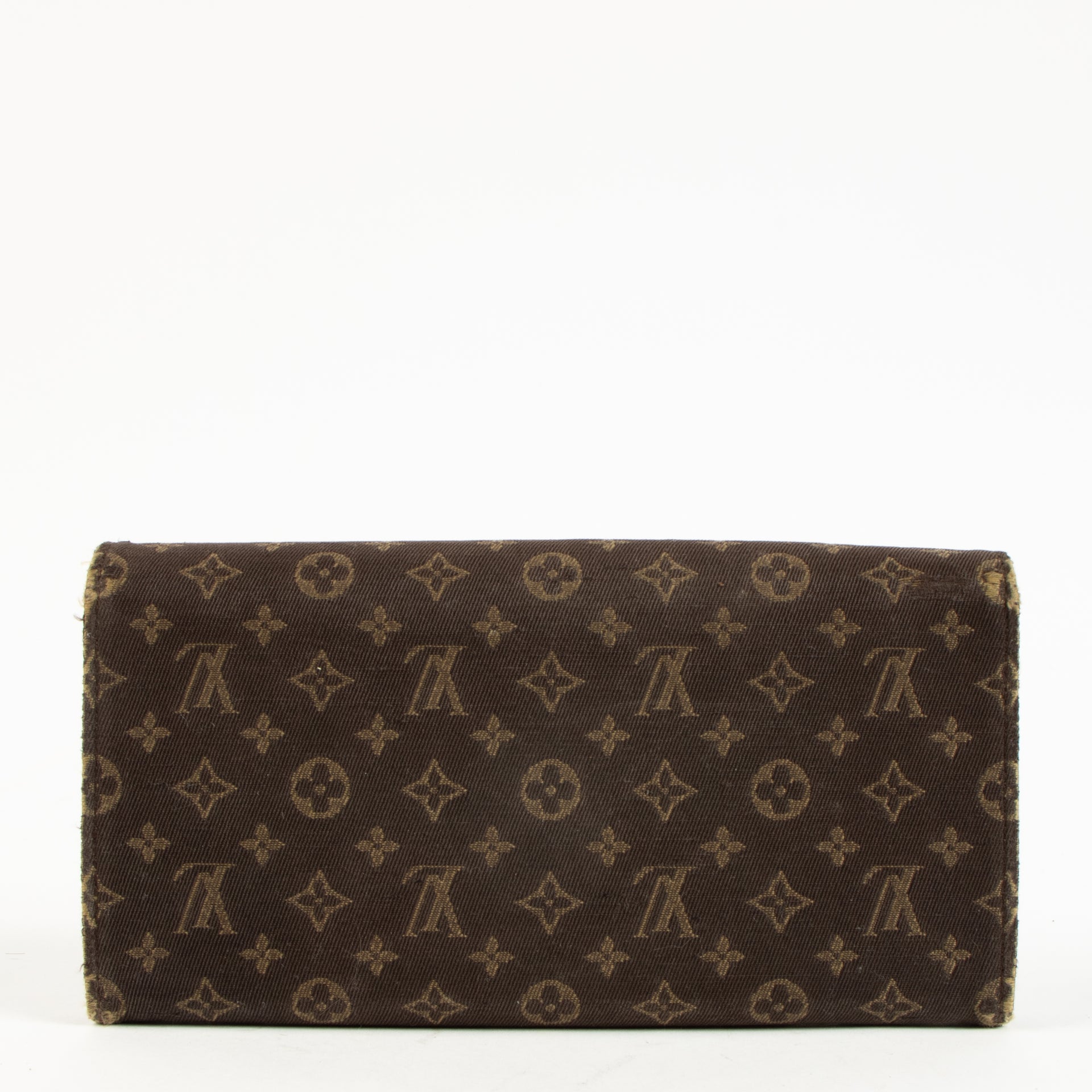 Louis Vuitton Ebene Monogam Mini Lin Speedy 30 + Sarah Wallet