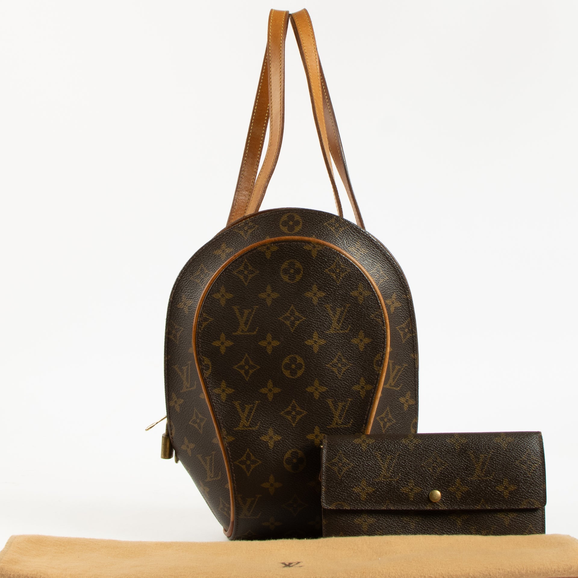Louis Vuitton Monogram Ellipse Backpack + Sarah Wallet