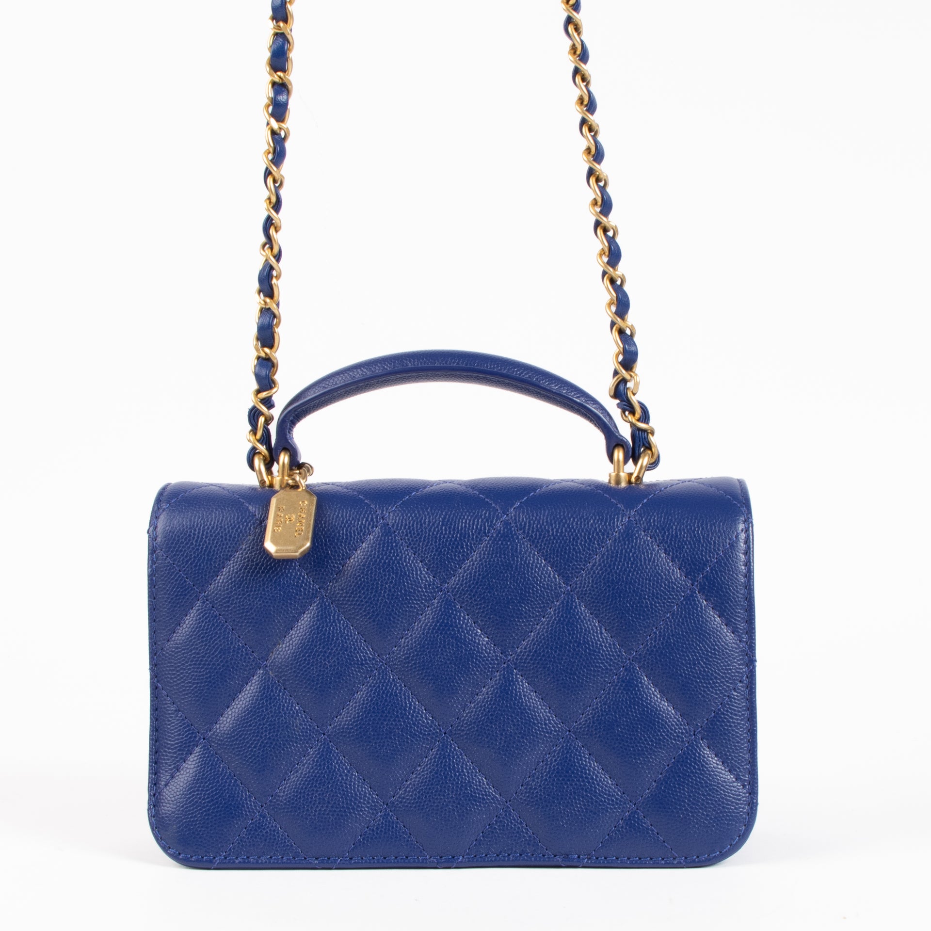 Chanel Blue Caviar Mini Flap Bag