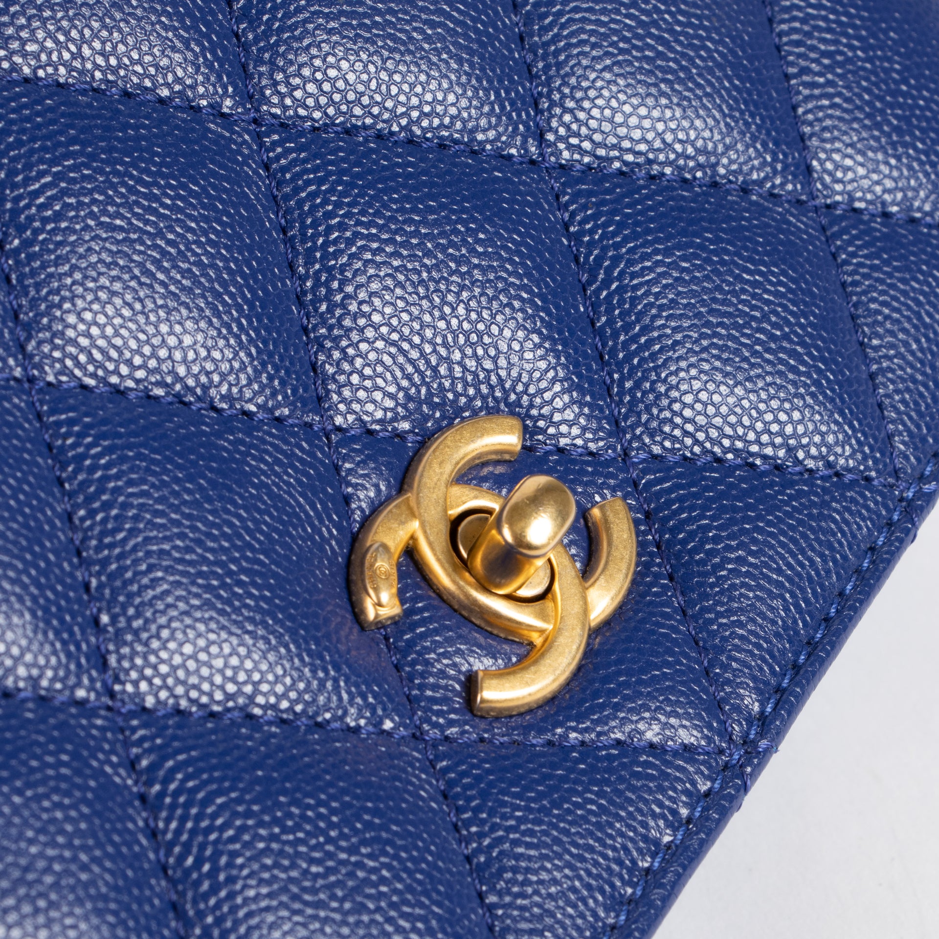 Chanel Blue Caviar Mini Flap Bag