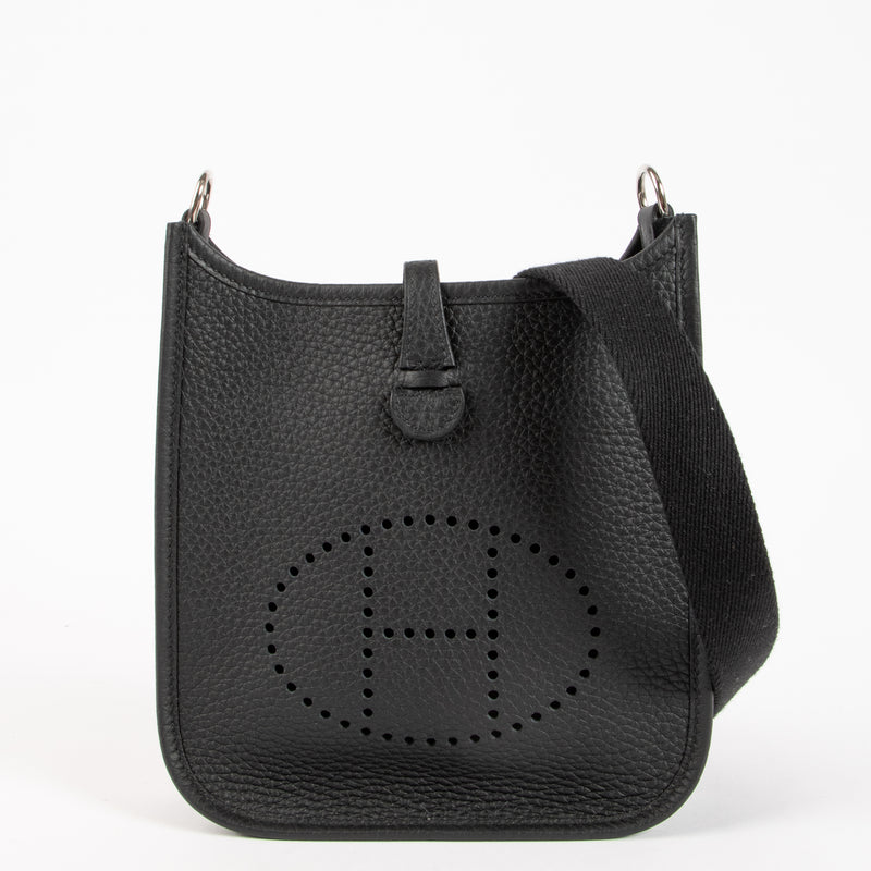 Hermès Evelyne 16 Black Clemence PHW