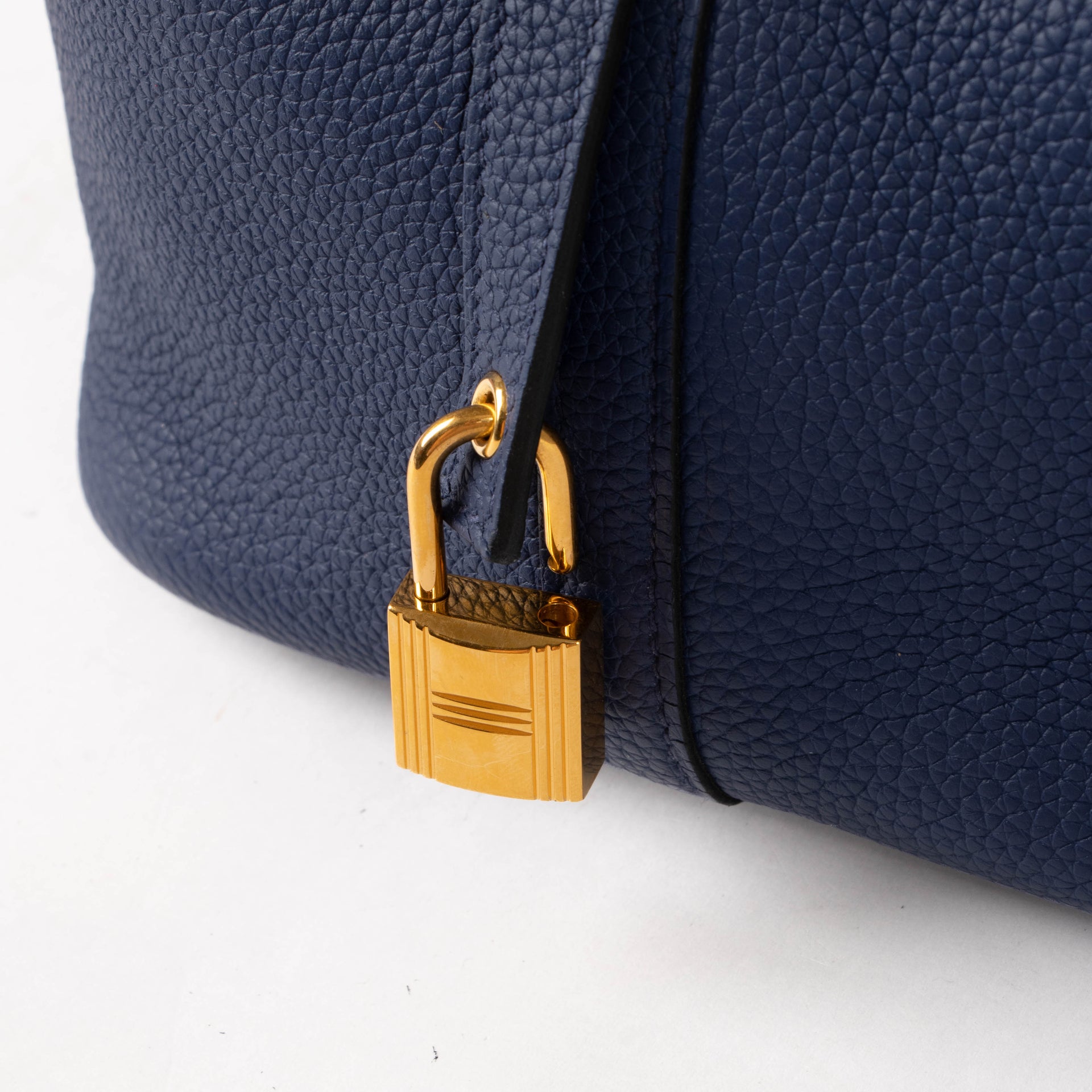 Hermès Picotin Lock 22 Bleu Agate Clemence GHW