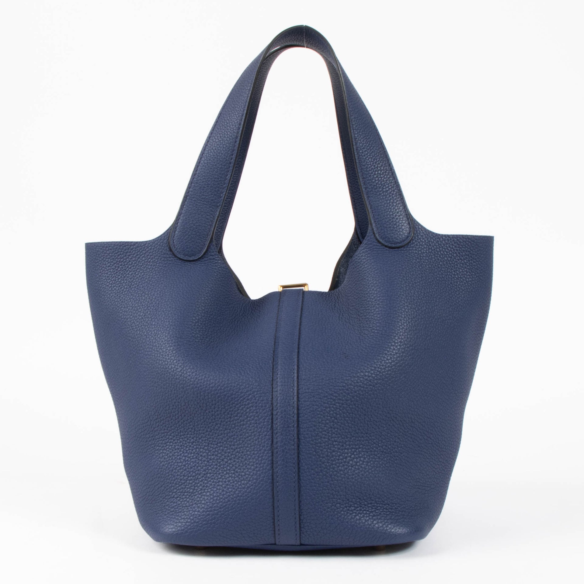 Hermès Picotin Lock 22 Bleu Agate Clemence GHW