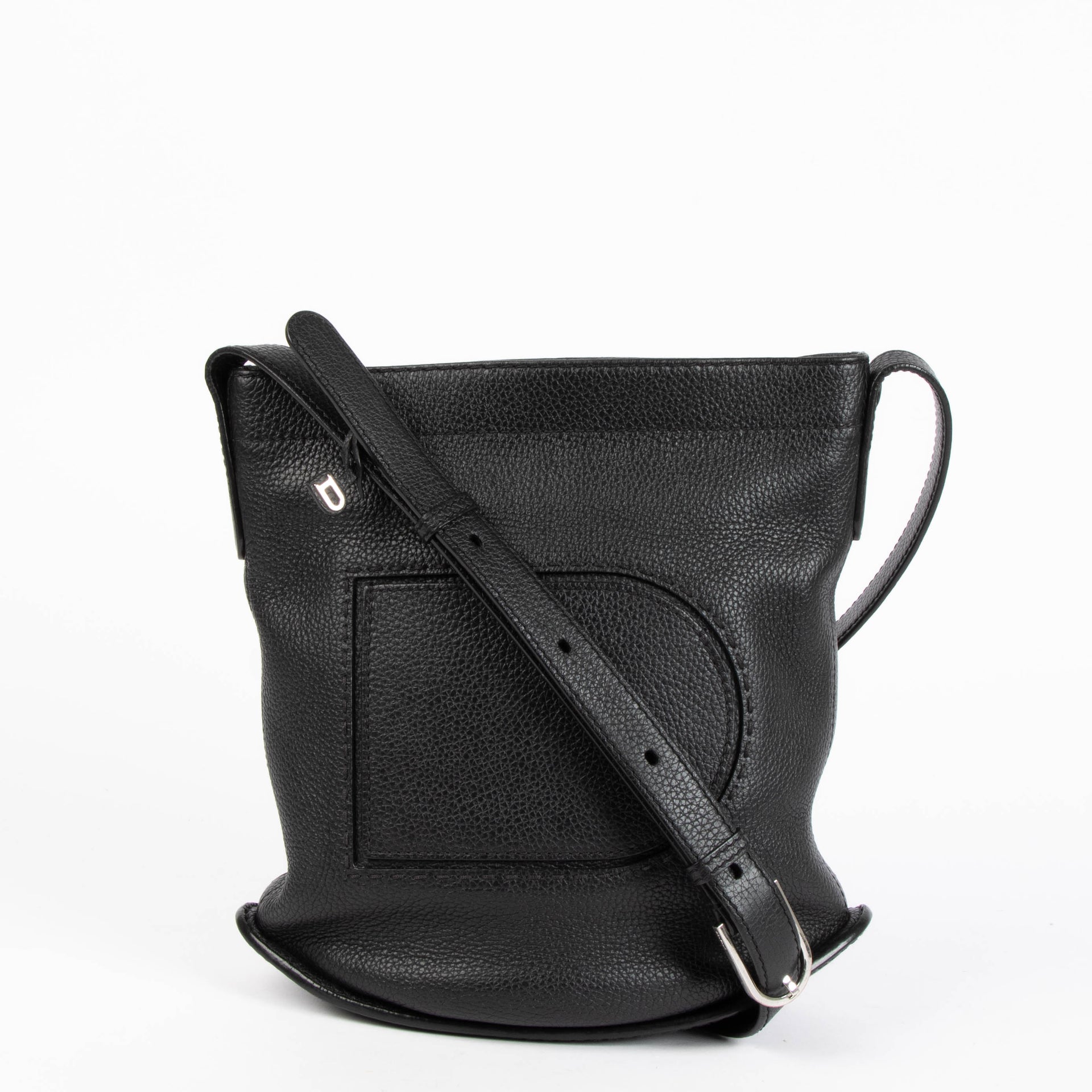 Delvaux Black Taurillon Soft Pin Daily Surpiqué bag