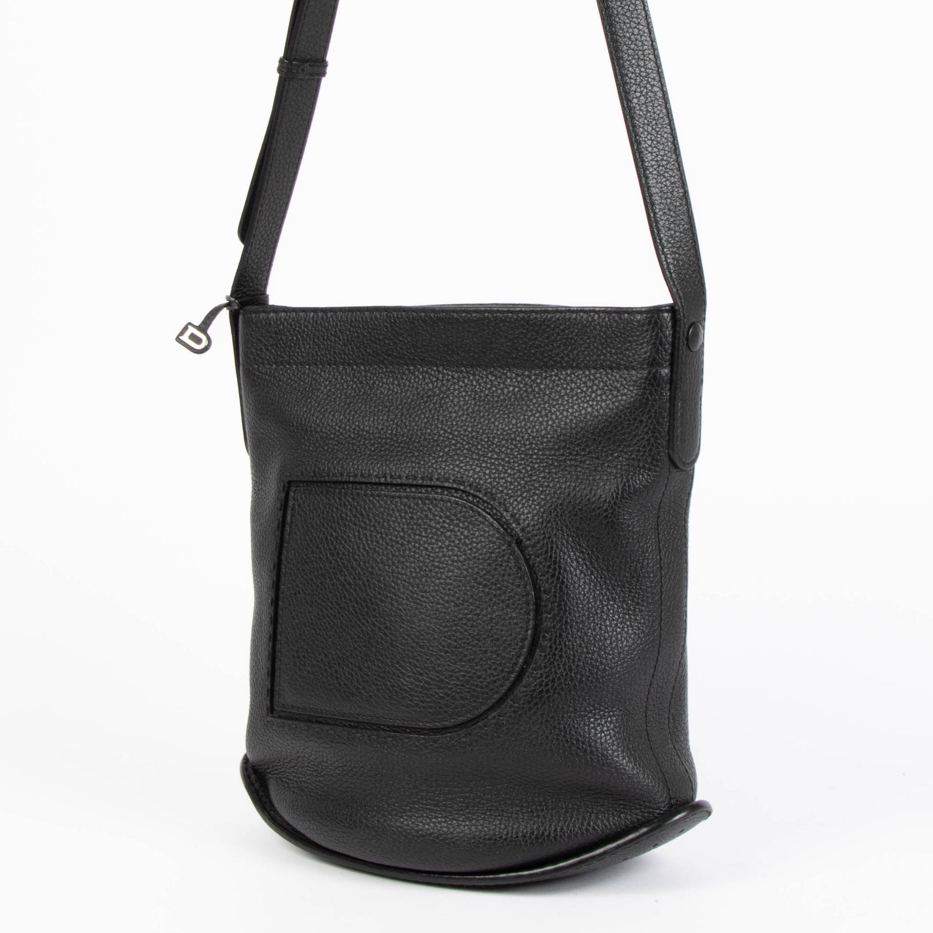 Delvaux Black Taurillon Soft Pin Daily Surpiqué bag