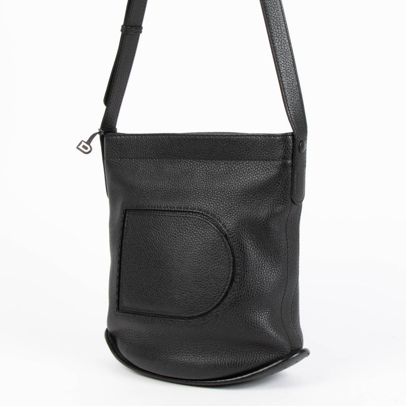 Delvaux Black Taurillon Soft Pin Daily Surpiqué bag