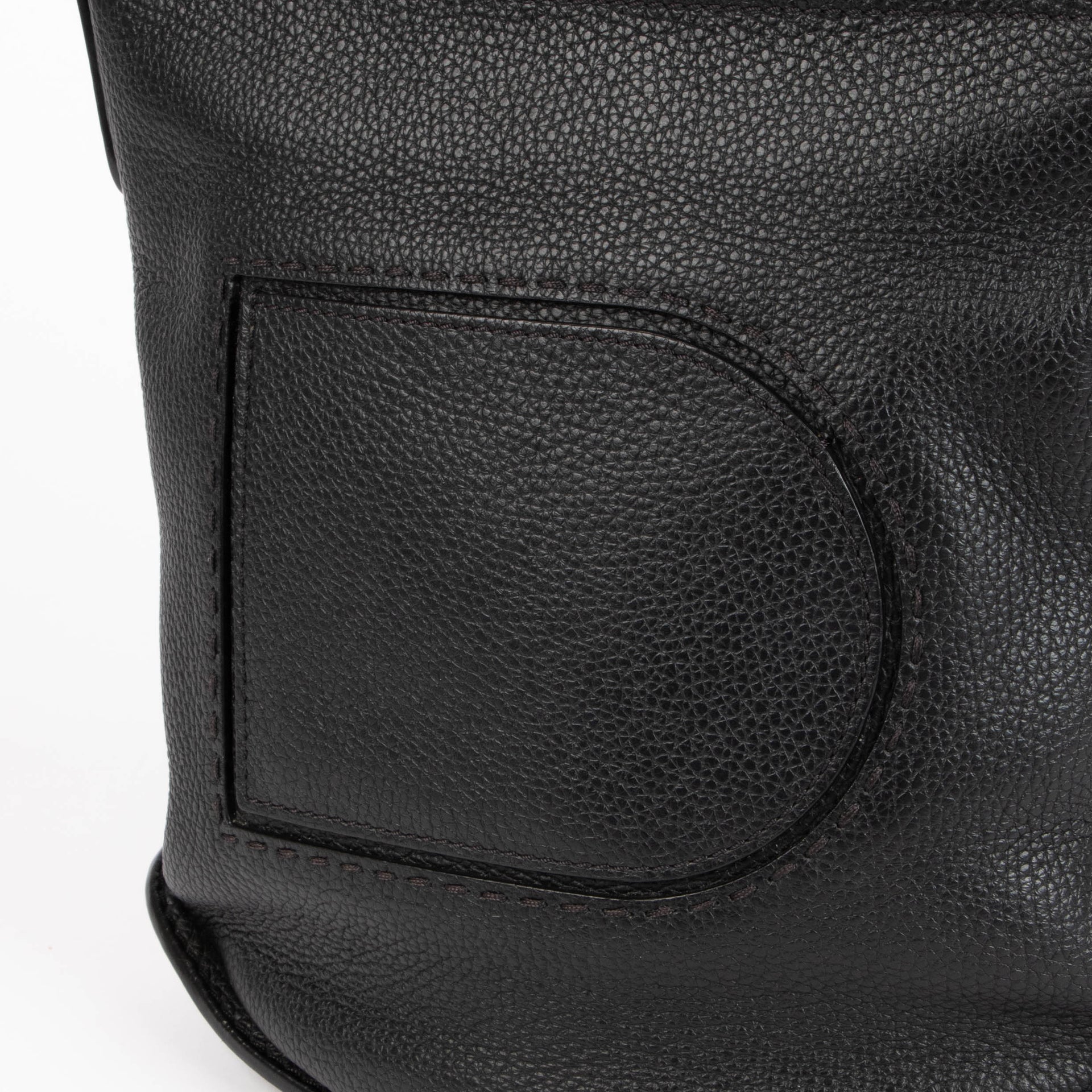 Delvaux Black Taurillon Soft Pin Daily Surpiqué bag