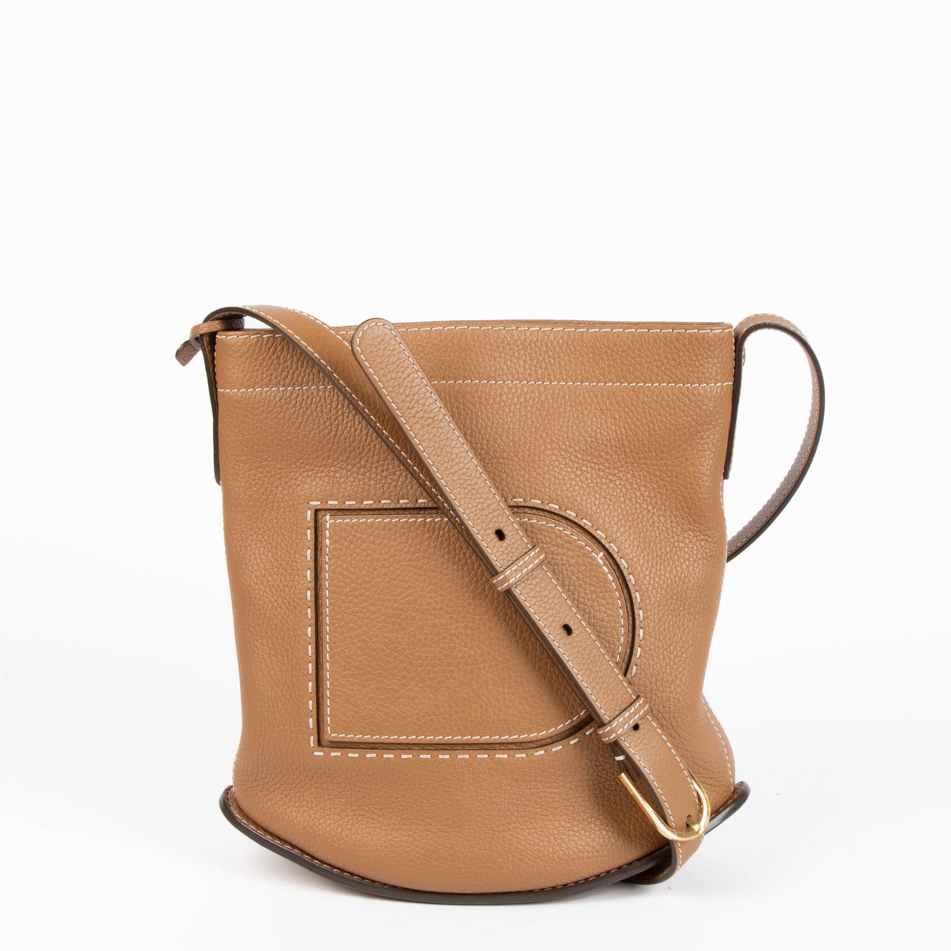 Delvaux Vegetal Taurillon Soft Pin Daily Surpiqué Bag