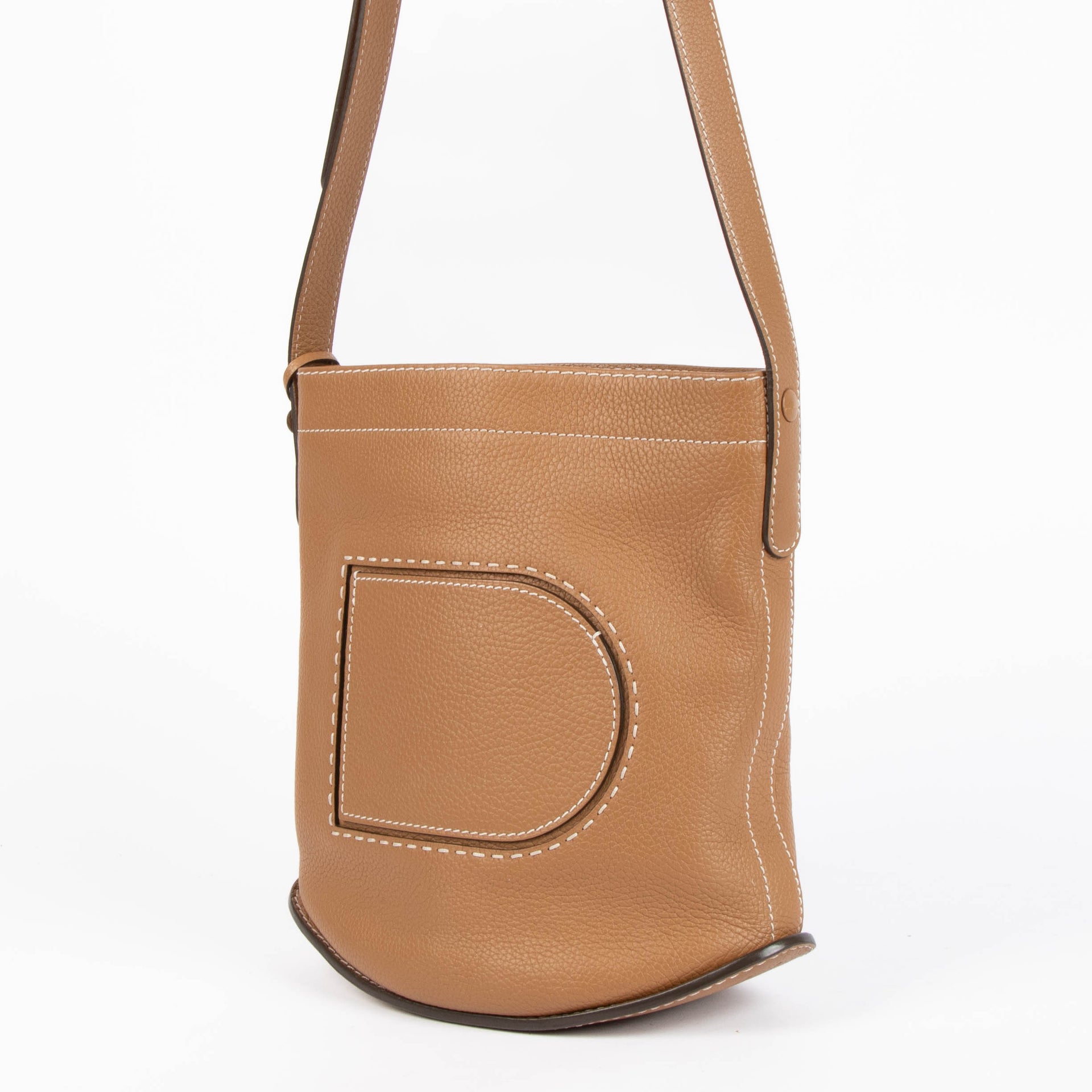 Delvaux Vegetal Taurillon Soft Pin Daily Surpiqué Bag
