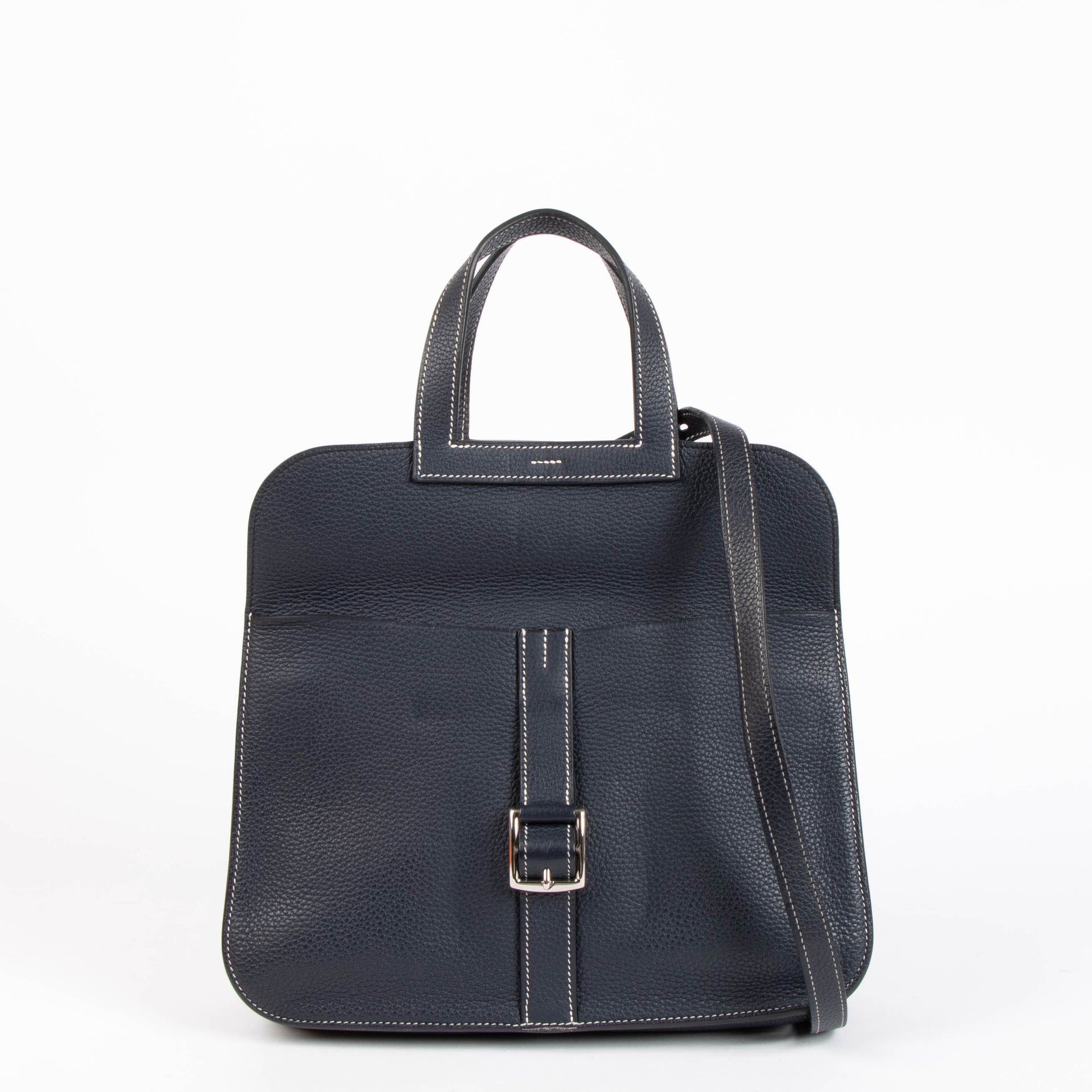 Hermes Halzan 31 Bleu Nuit Clemence PHW