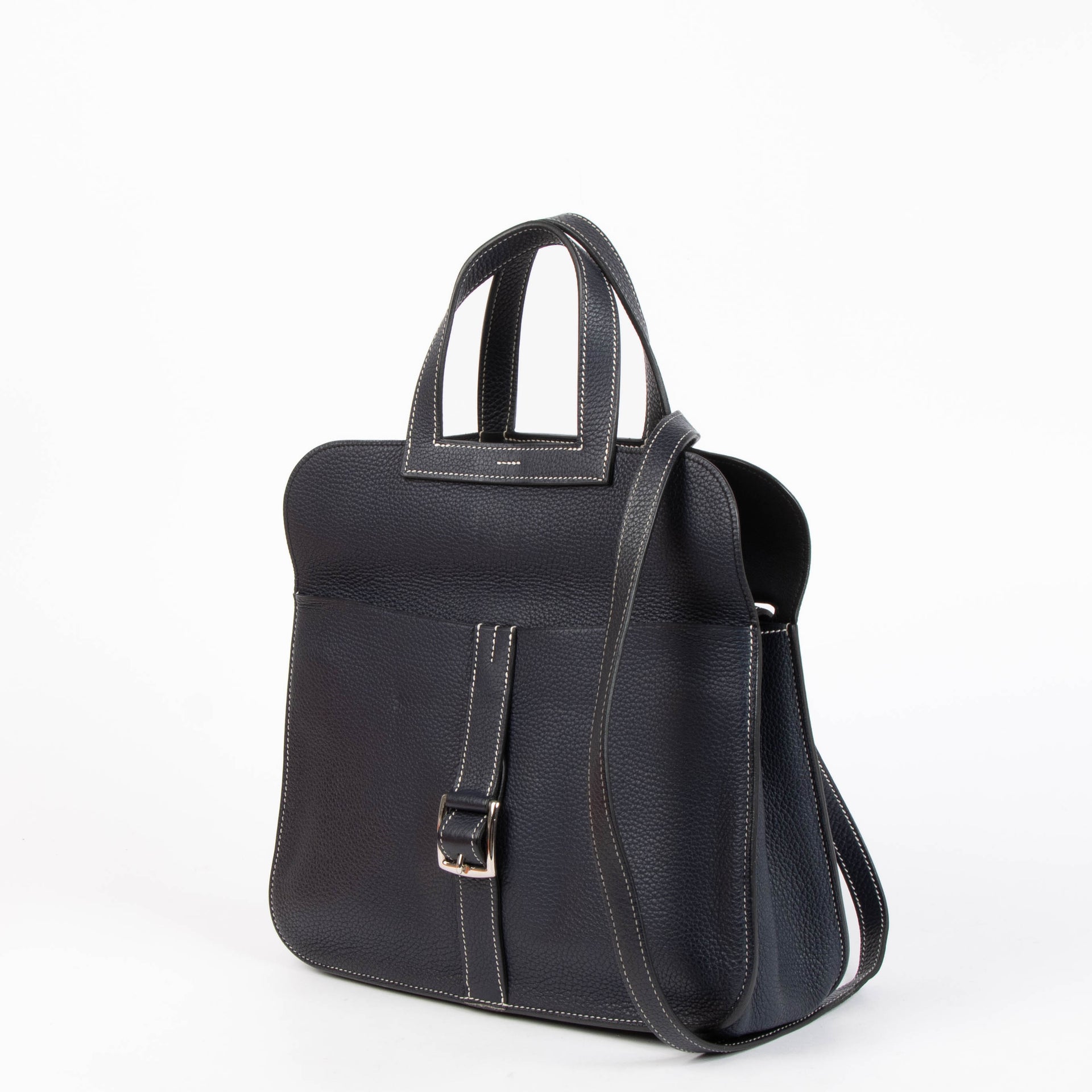 Hermes Halzan 31 Bleu Nuit Clemence PHW