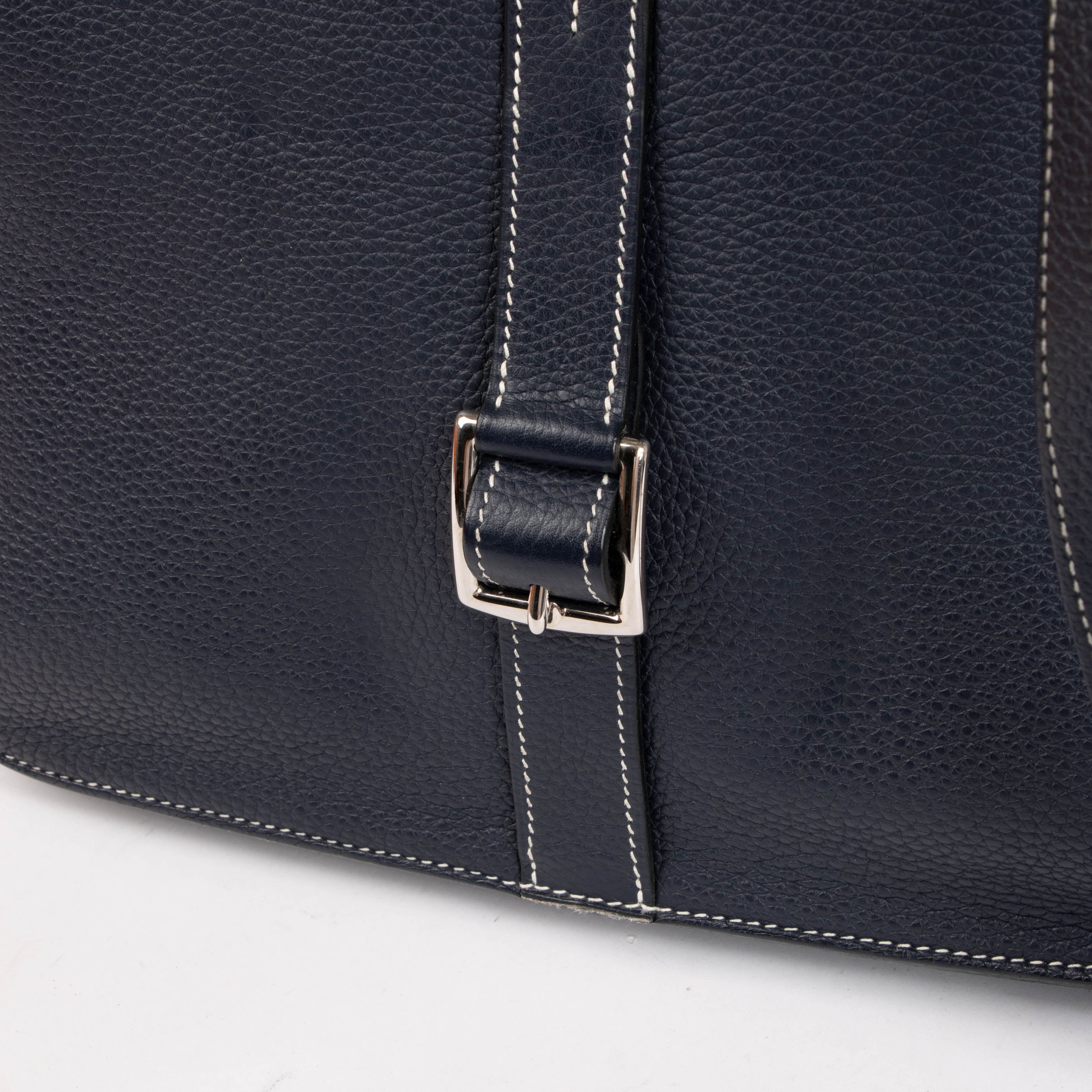 Hermes Halzan 31 Bleu Nuit Clemence PHW – Labellov
