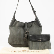 Shop the authentic Delvaux Grey Treille Bag with Clutch pre-loved on Labellov.com
