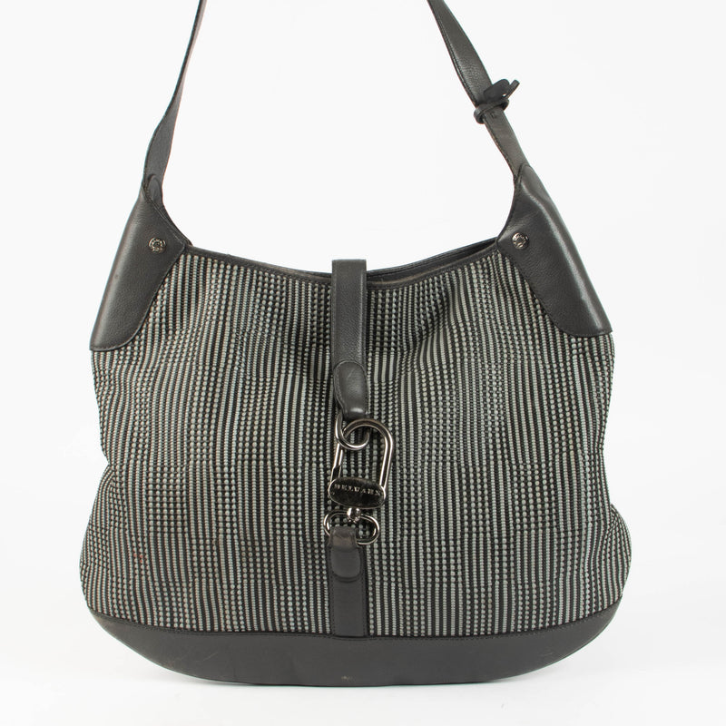 Shop the authentic Delvaux Grey Treille Bag with Clutch pre-loved on Labellov.com