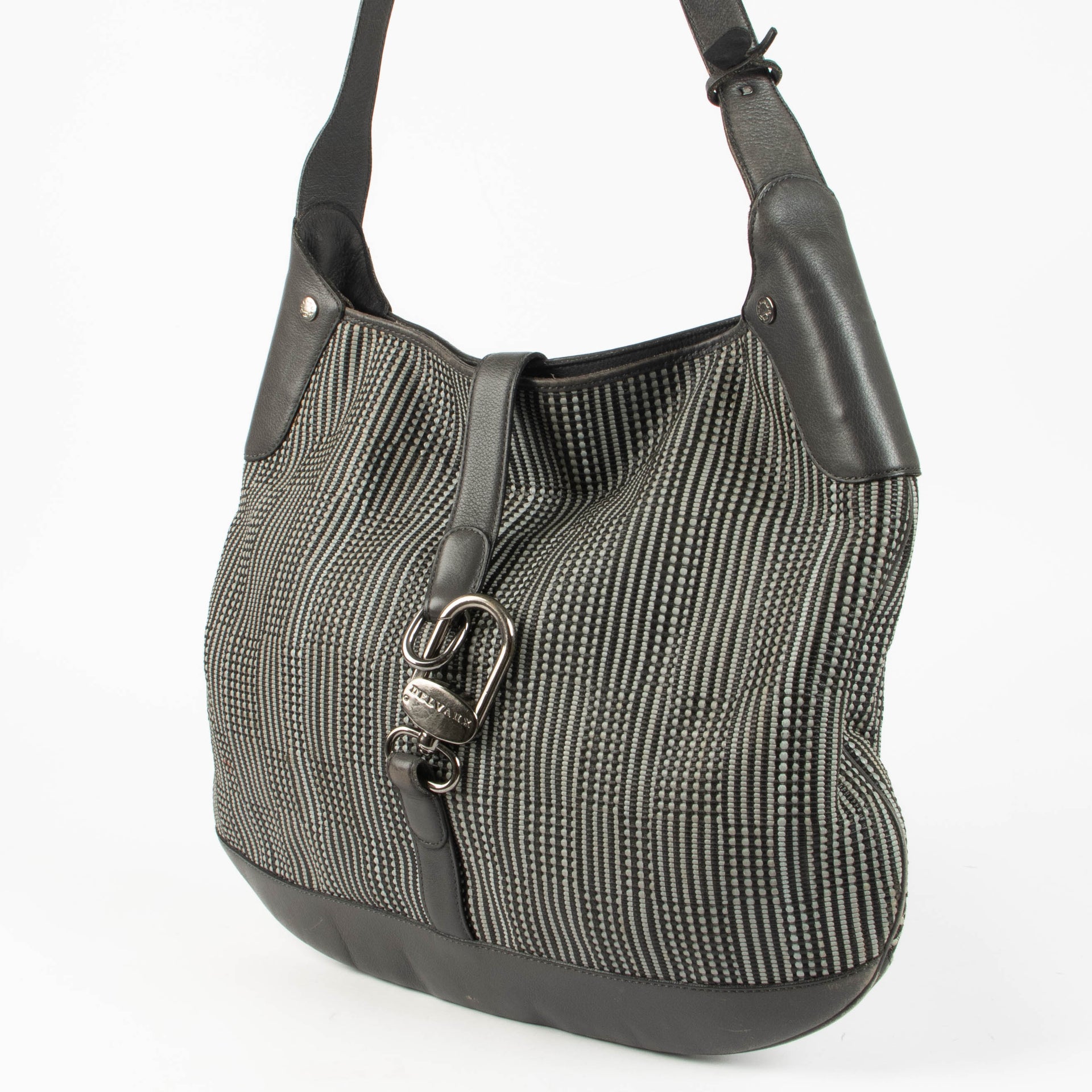 Shop the authentic Delvaux Grey Treille Bag with Clutch pre-loved on Labellov.com