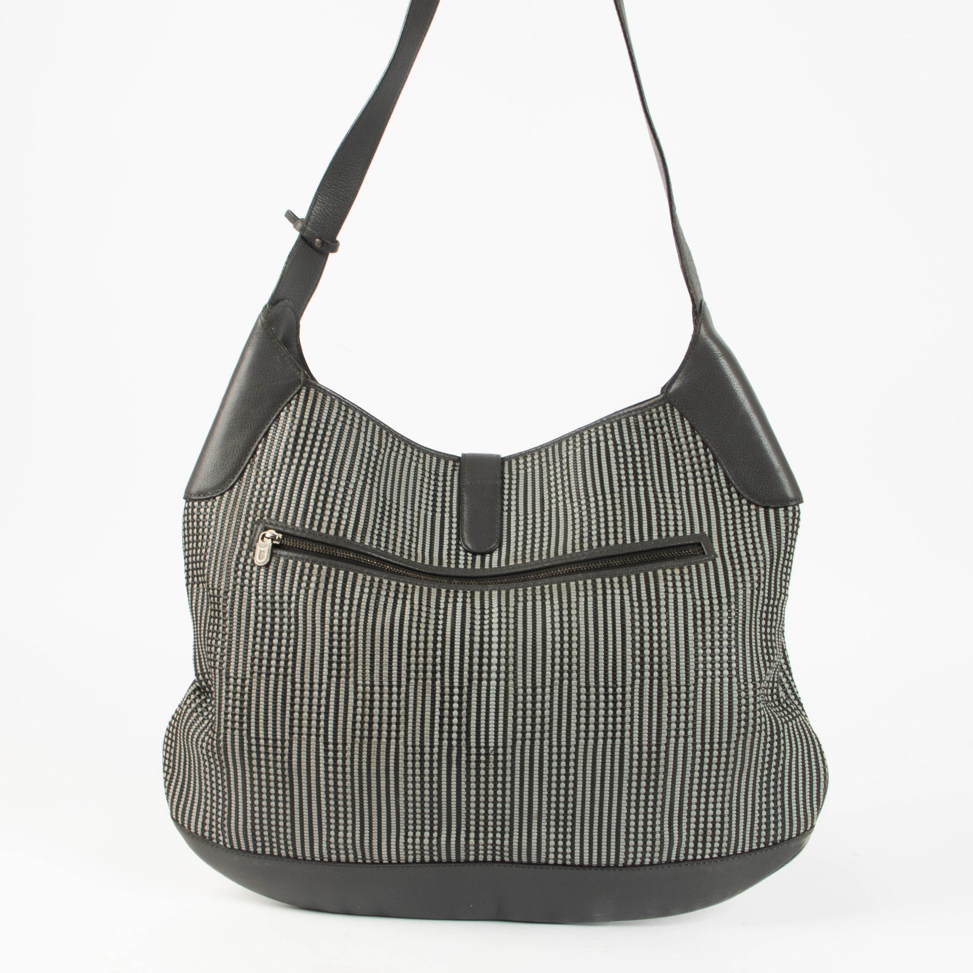 Shop the authentic Delvaux Grey Treille Bag with Clutch pre-loved on Labellov.com