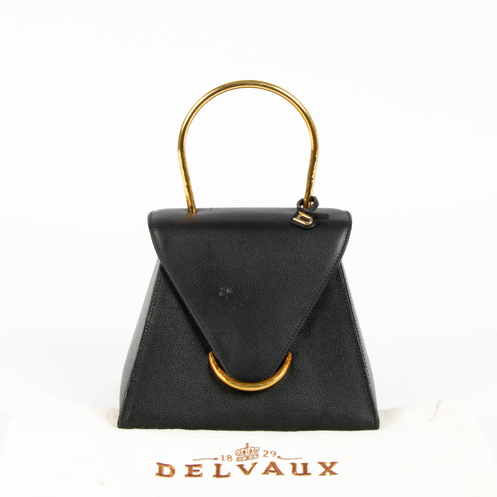 Delvaux Black Caprice Vintage Top Handle Bag – Labellov